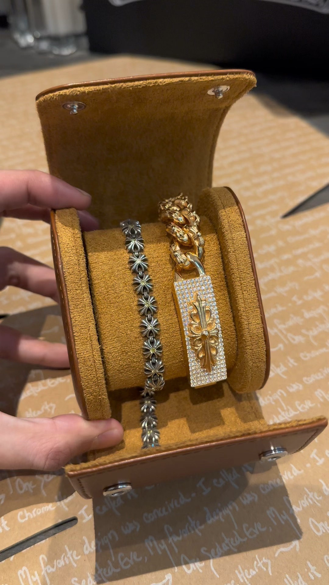Custom Gold-Plated Diamond Setting, Bracelet Bangle