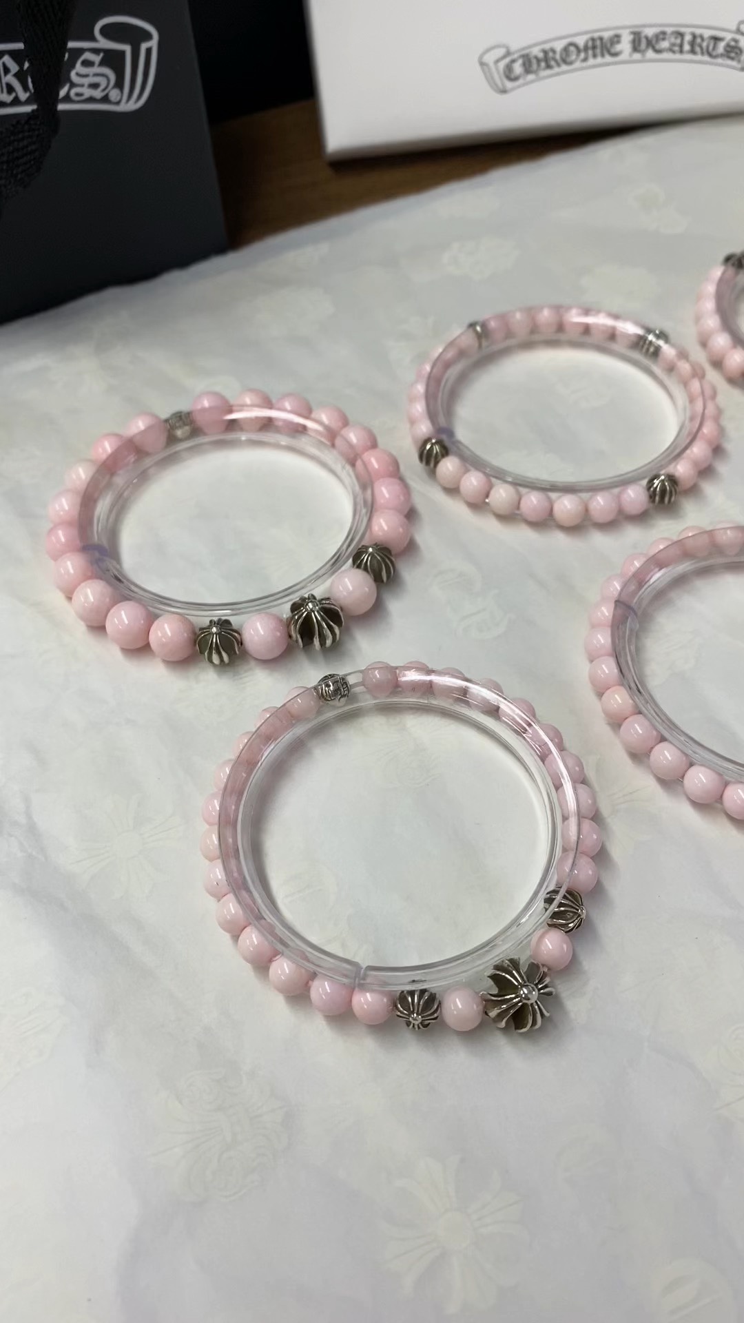 Silver bead bracelet
