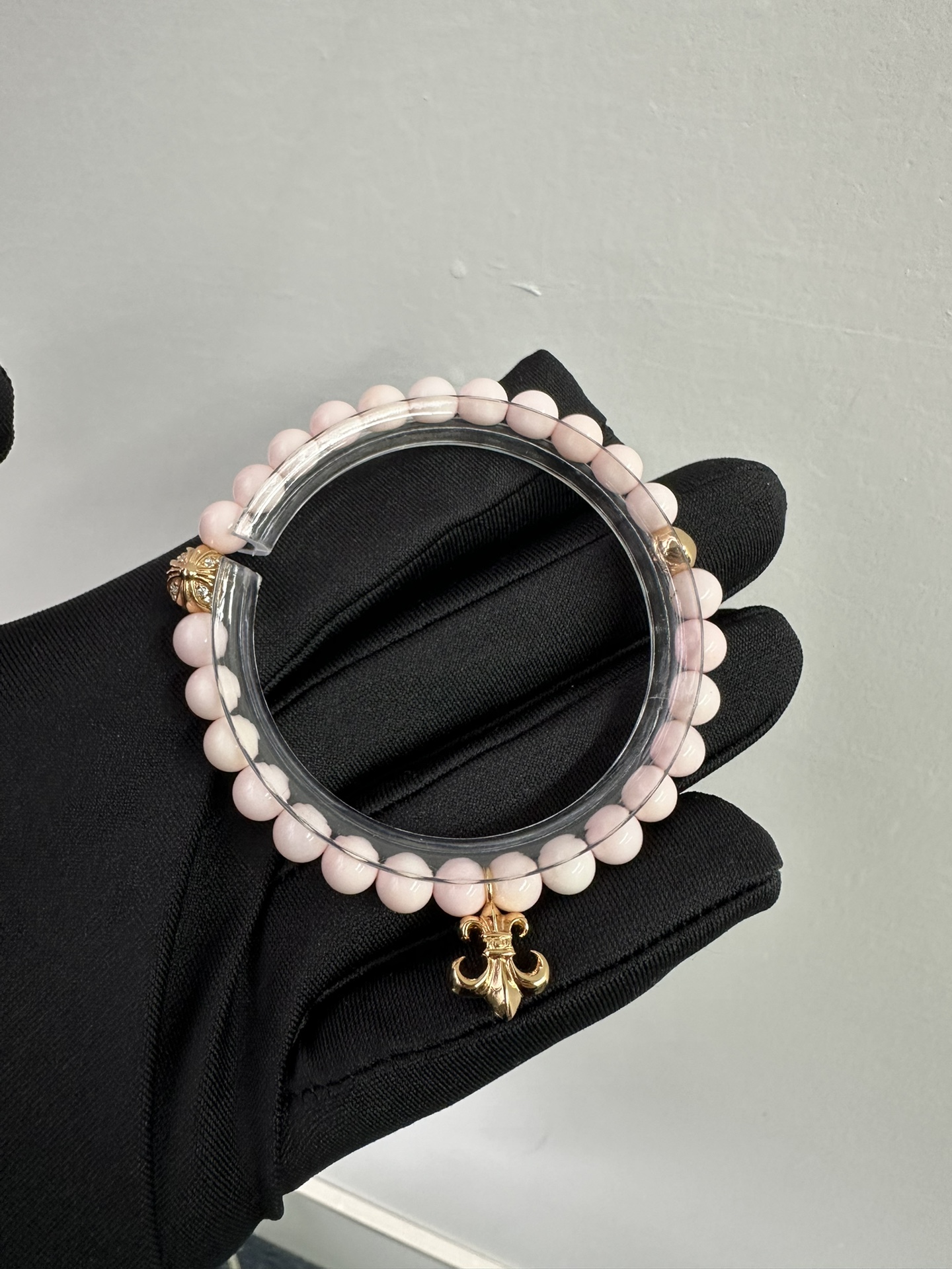 Silver bead bracelet