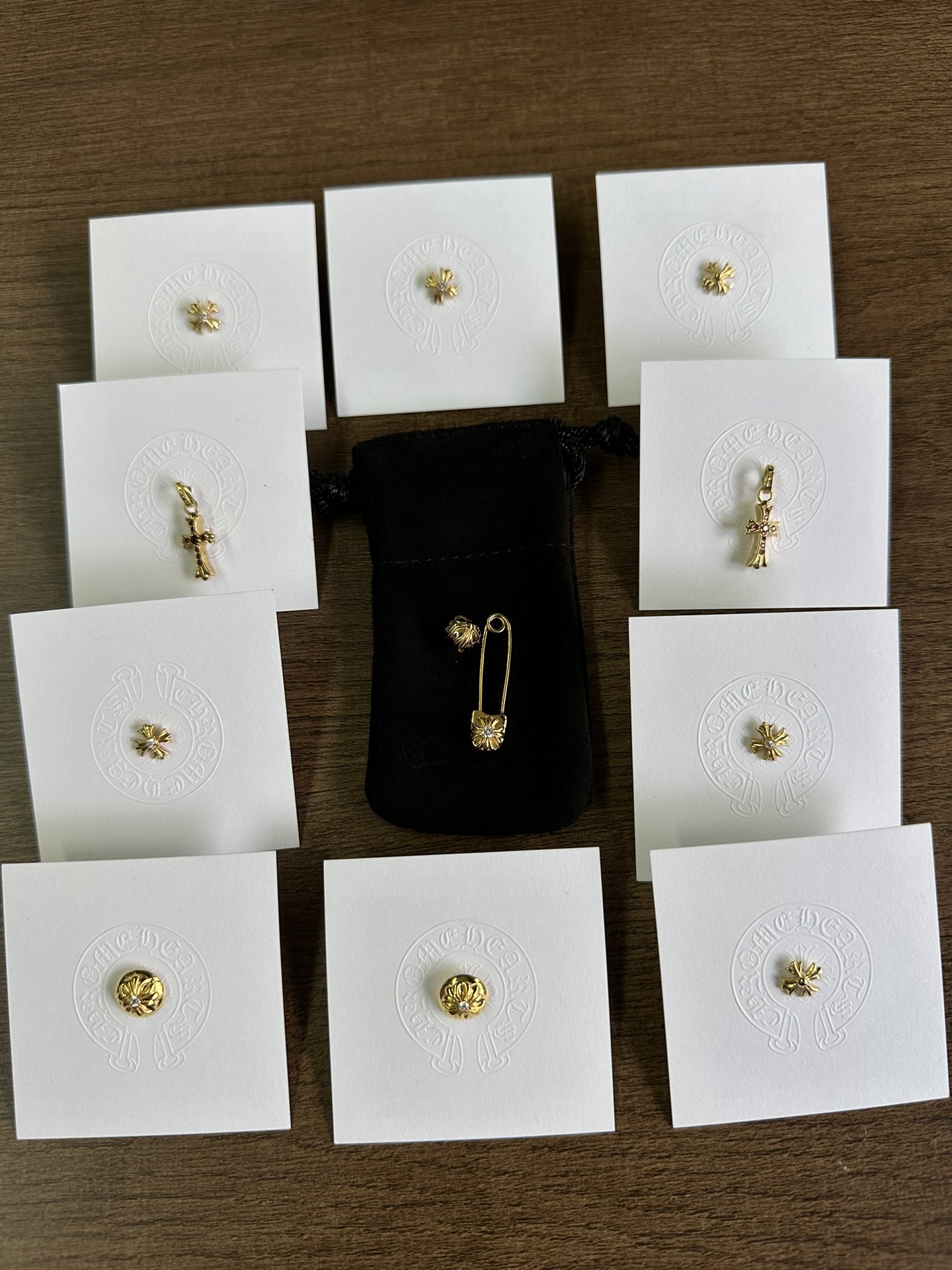 Custom order real shot, gold-plated diamond-set customization, 22k real gold customization