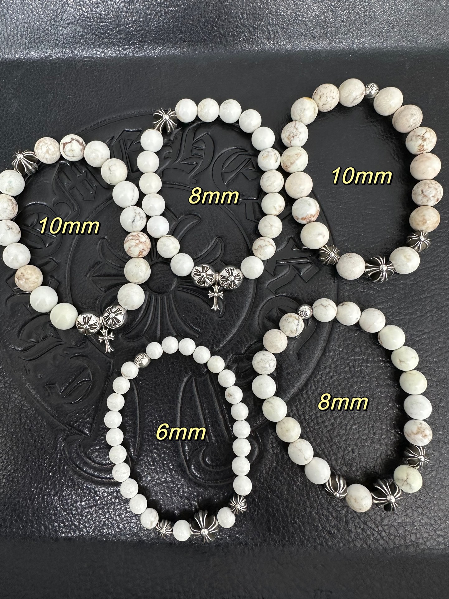 Silver bead bracelet