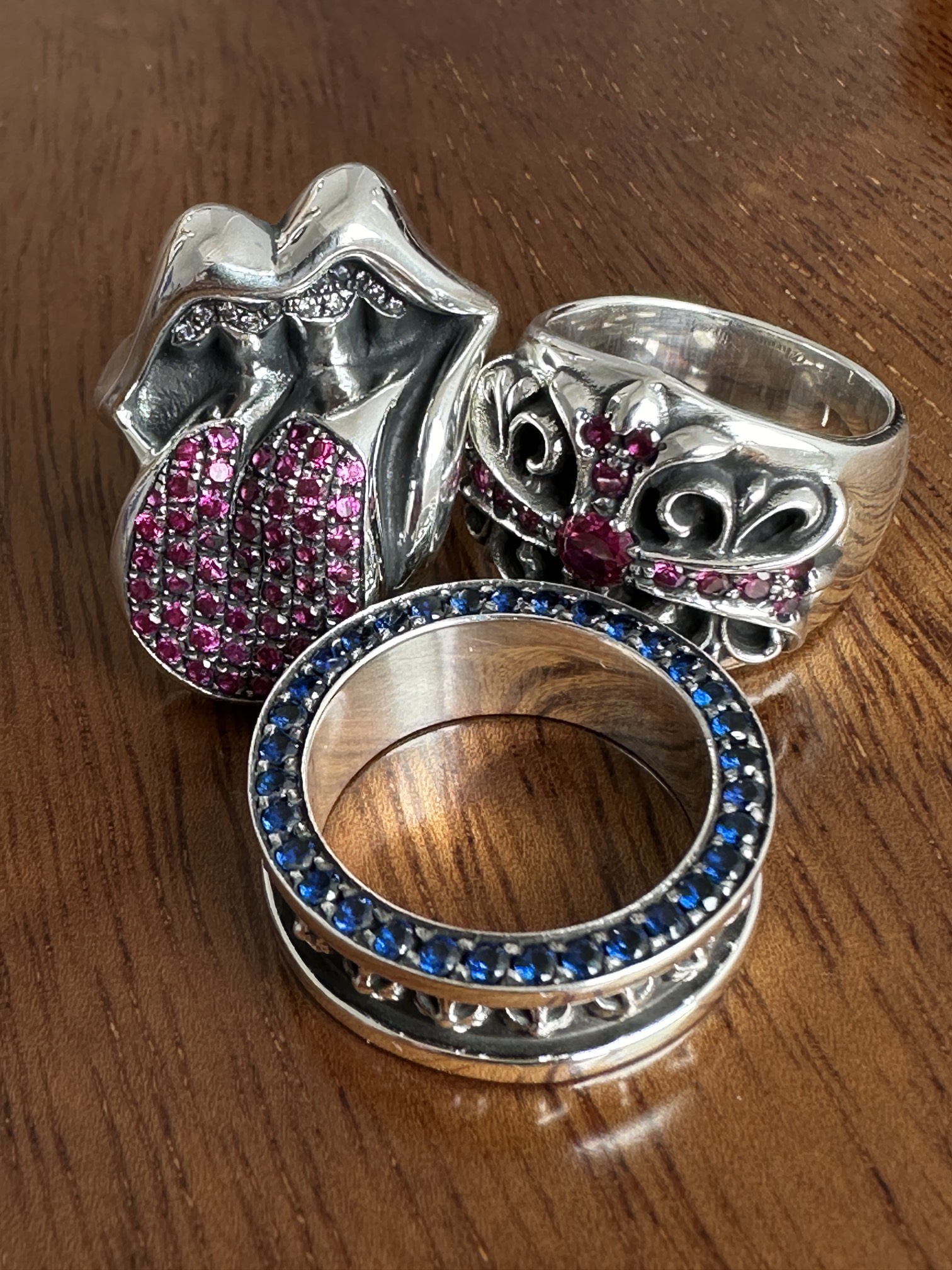 Rings, 925 silver with diamond customization