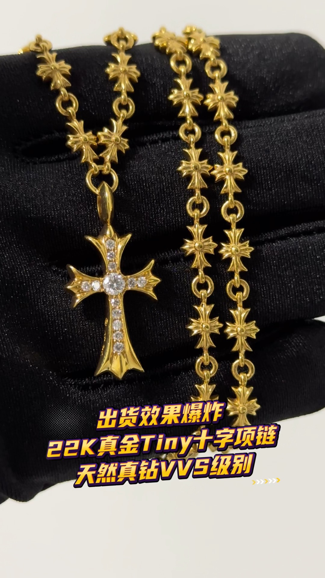 Custom Gold-Plated Diamond Setting, Necklace Pendant
