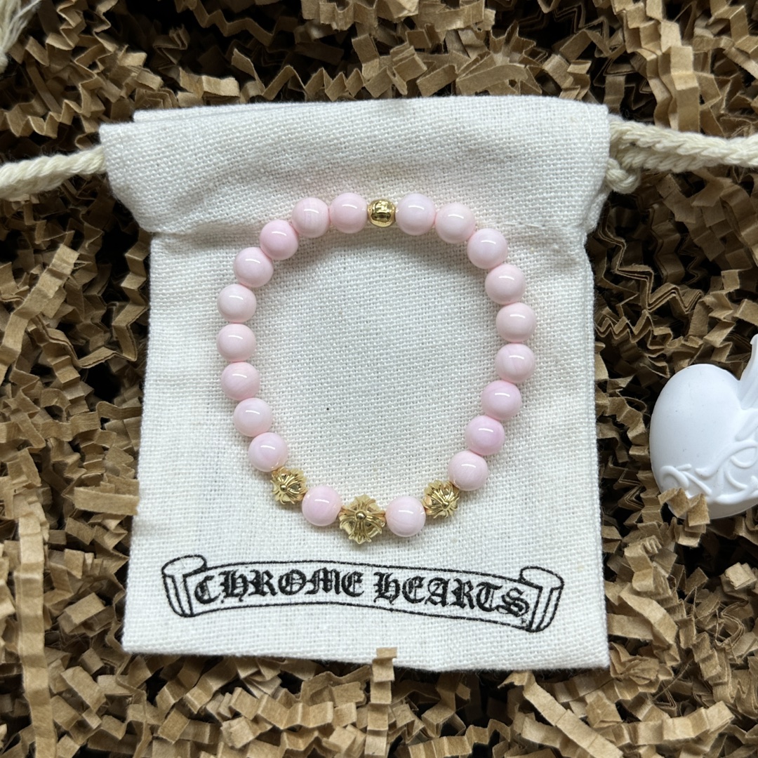 22K Real Gold Custom, Silver Bead Bracelet