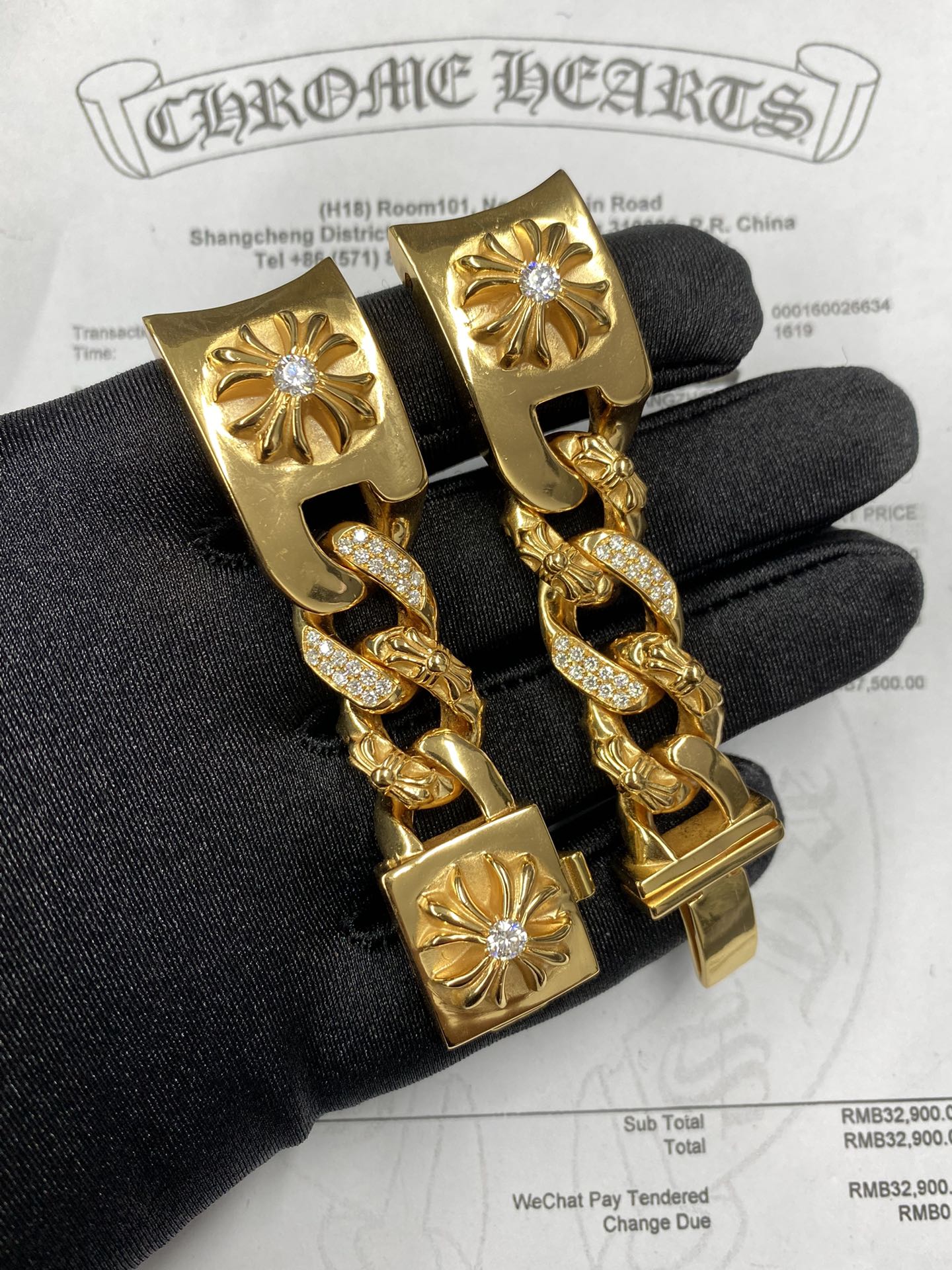 Watch modification, gold-plated and diamond-set customization