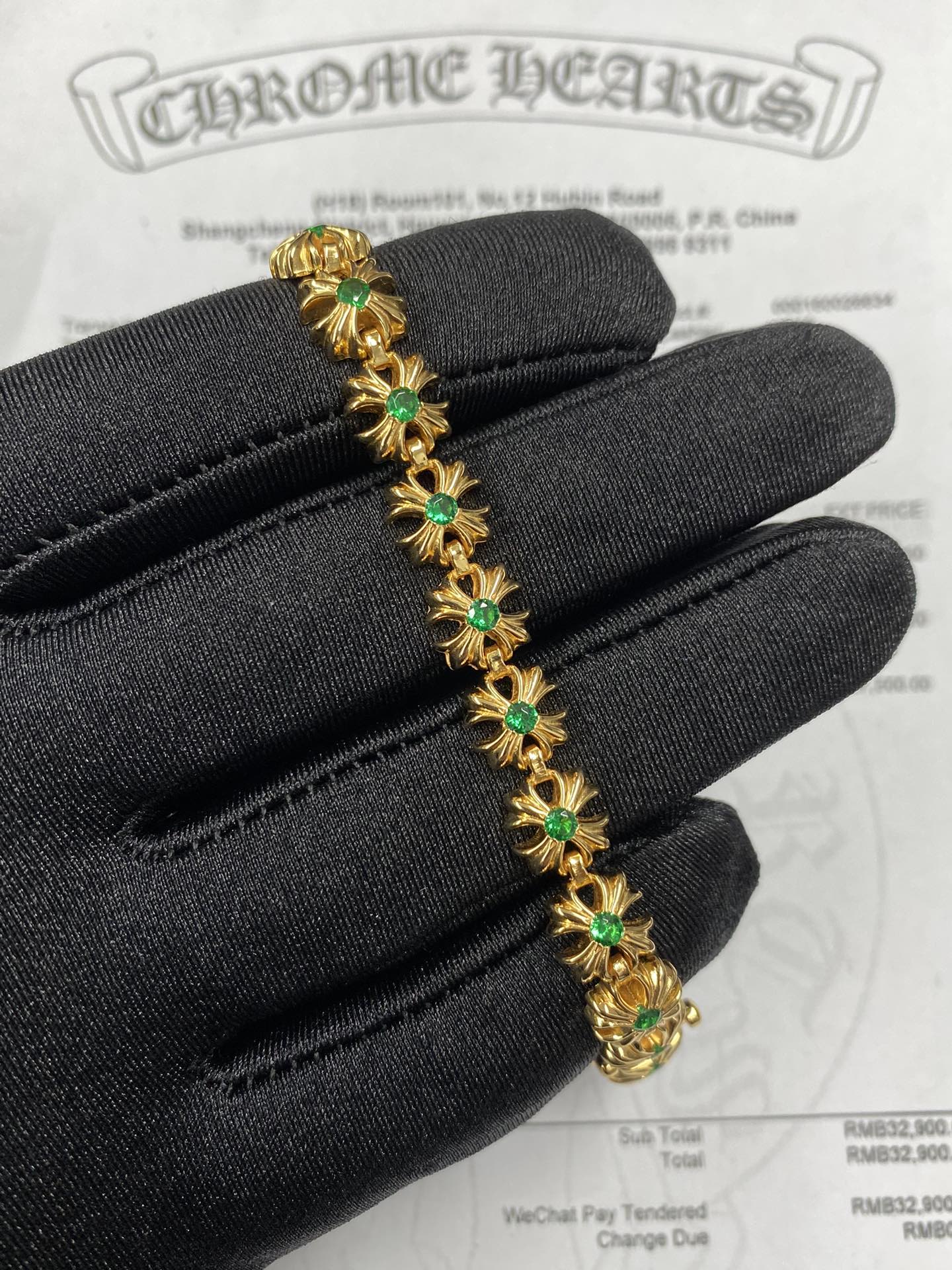 Custom Gold-Plated Diamond Setting, Bracelet Bangle