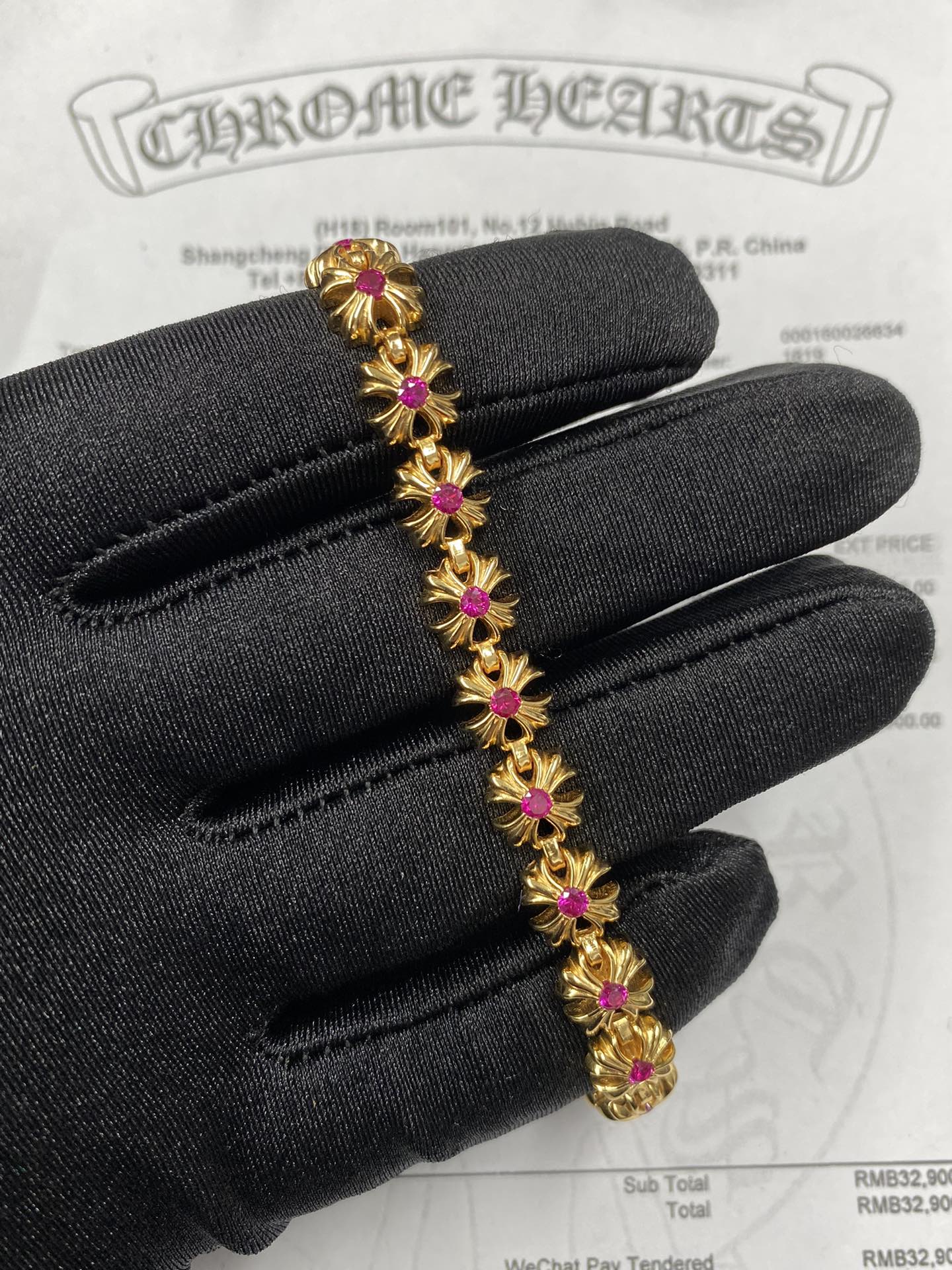Custom Gold-Plated Diamond Setting, Bracelet Bangle