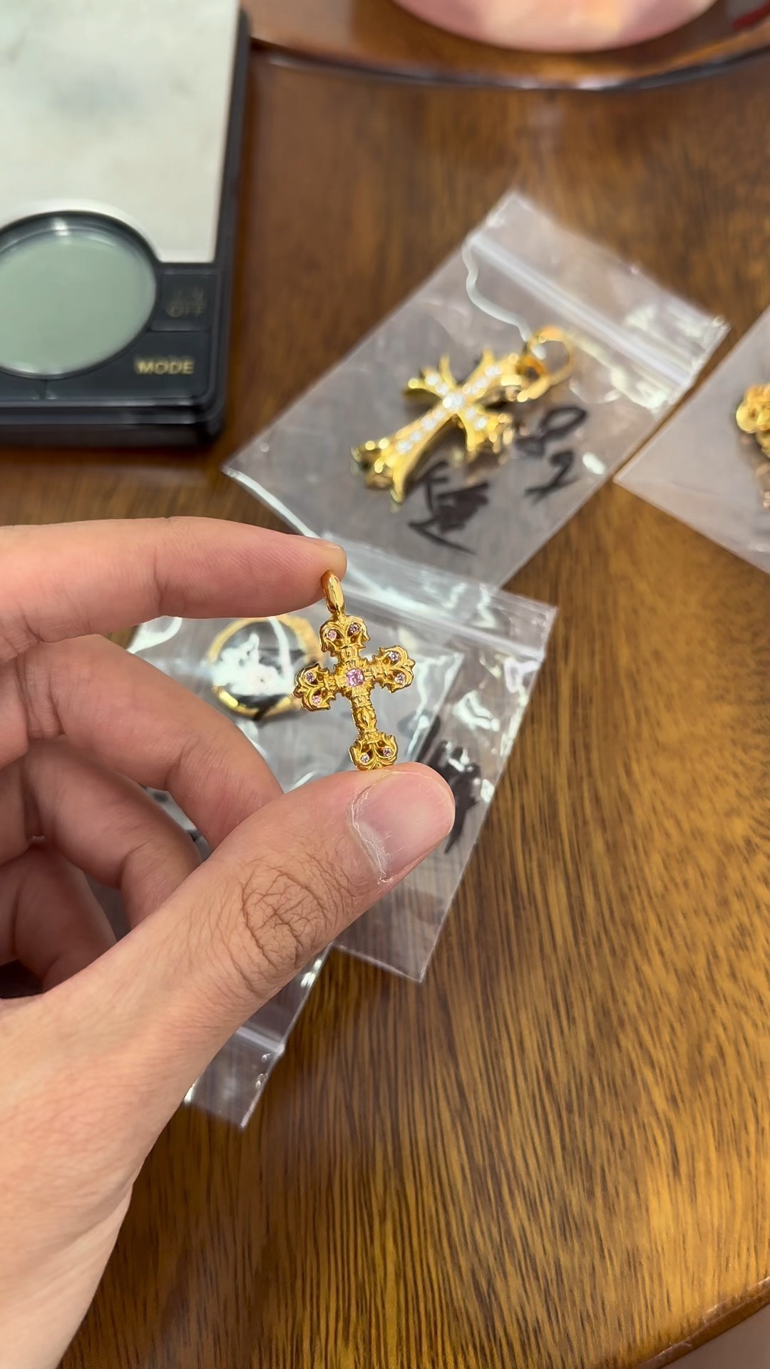 Gold-plated diamond-set customization, 22k real gold customization