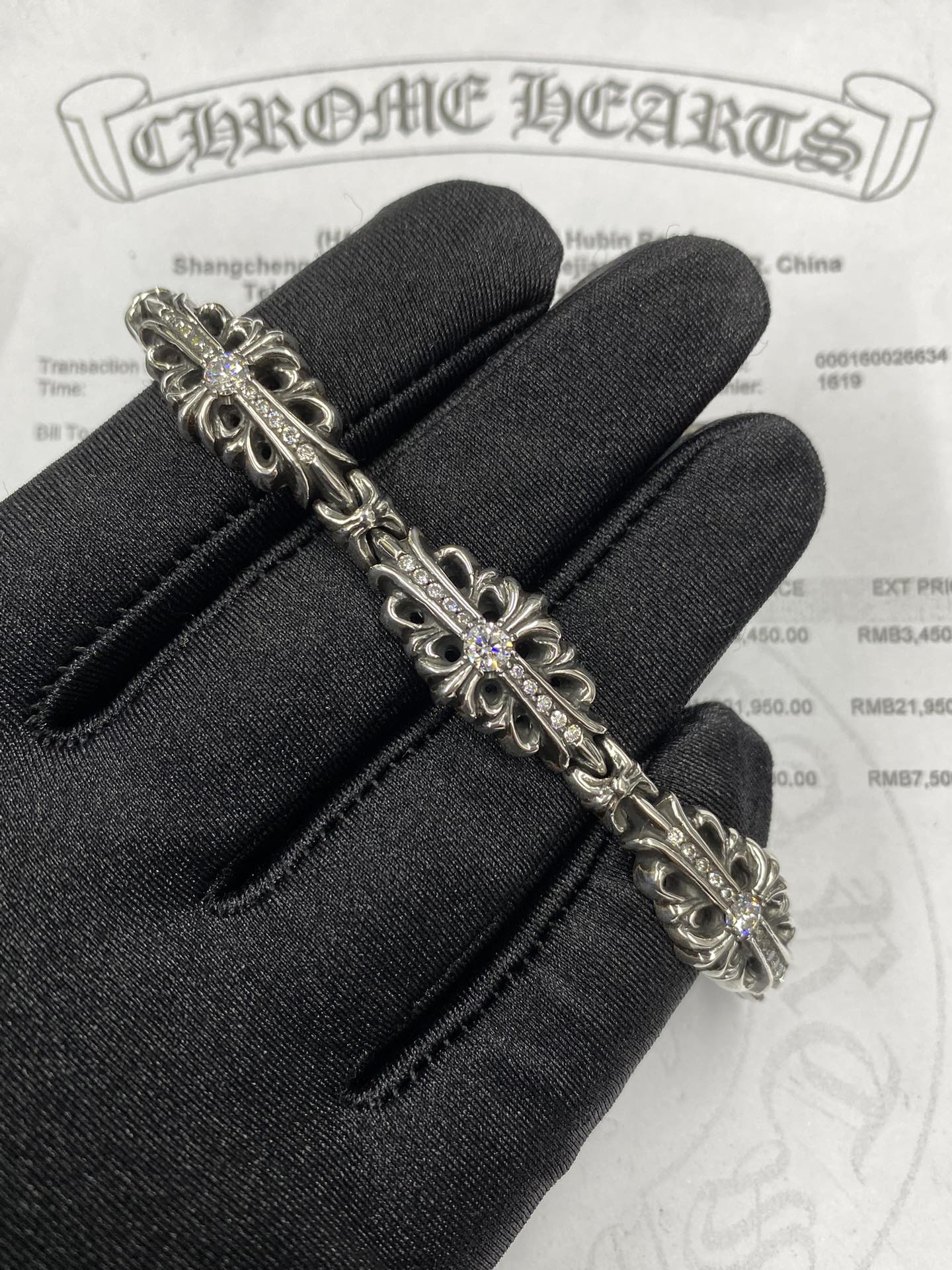 Bracelets and bangles, 925 silver with diamond customization
