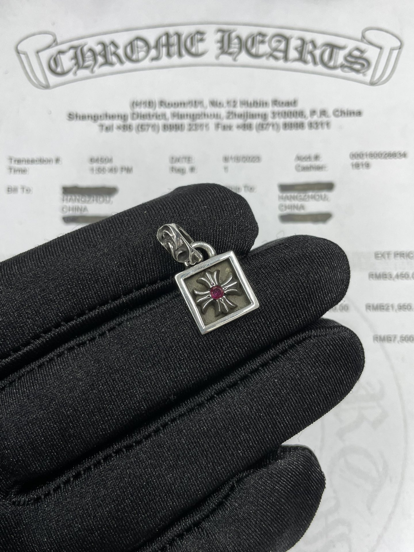 Necklace Pendant, 925 Silver Diamond Custom
