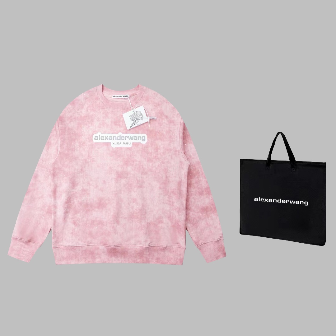 Luxury Handbag with Fur Coating and Velvet Details in Dark Blue/White – Alexanderwang 24SS - 图片 1