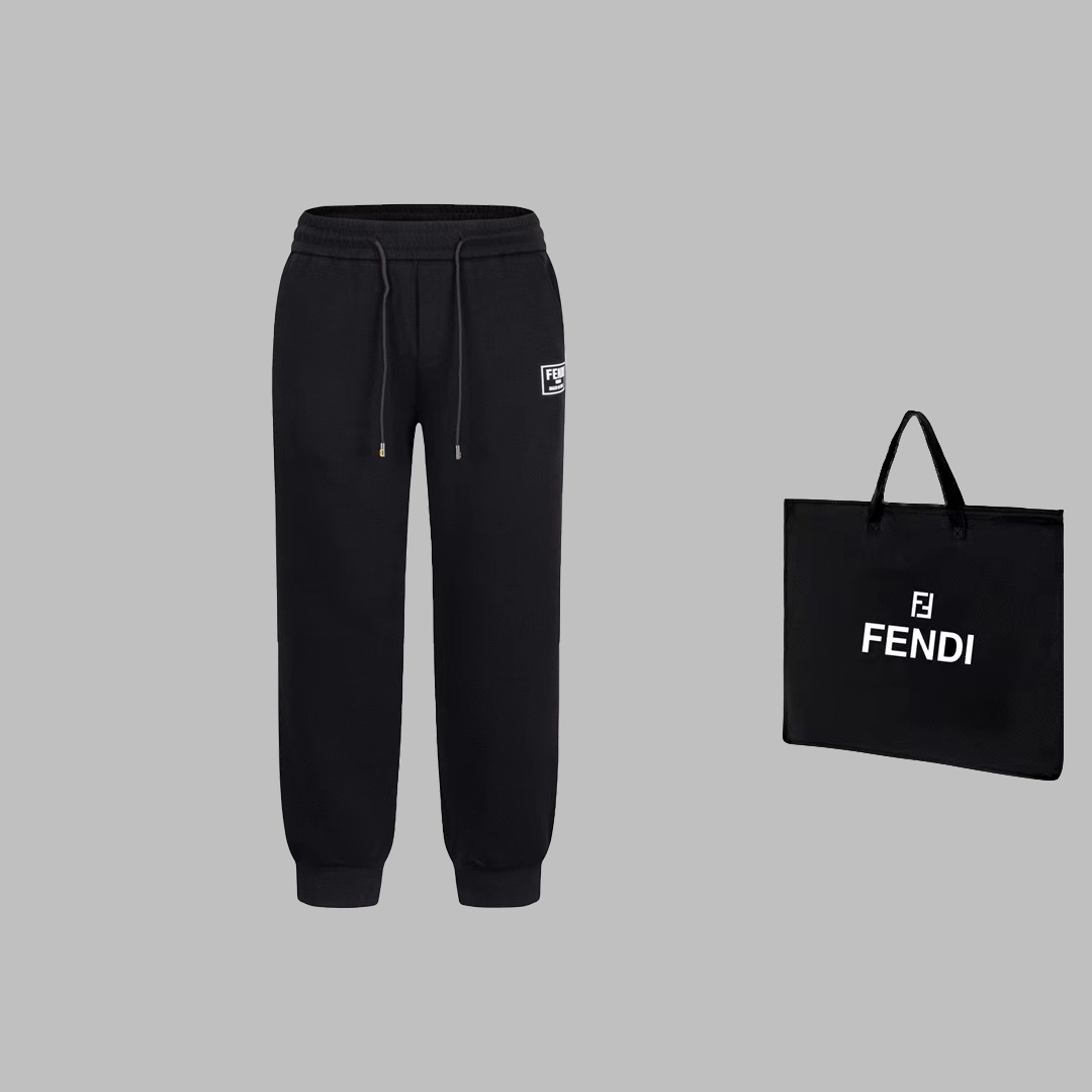 FENDI FINDI 2024 Autumn New High-Quality Leisure Pants with Unique Design - 图片 1