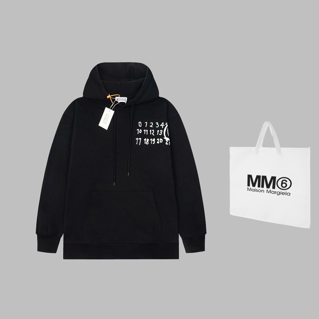MM6 Magella Digital Stamped Hoodie with High-quality Fabrics and Impeccable Printing