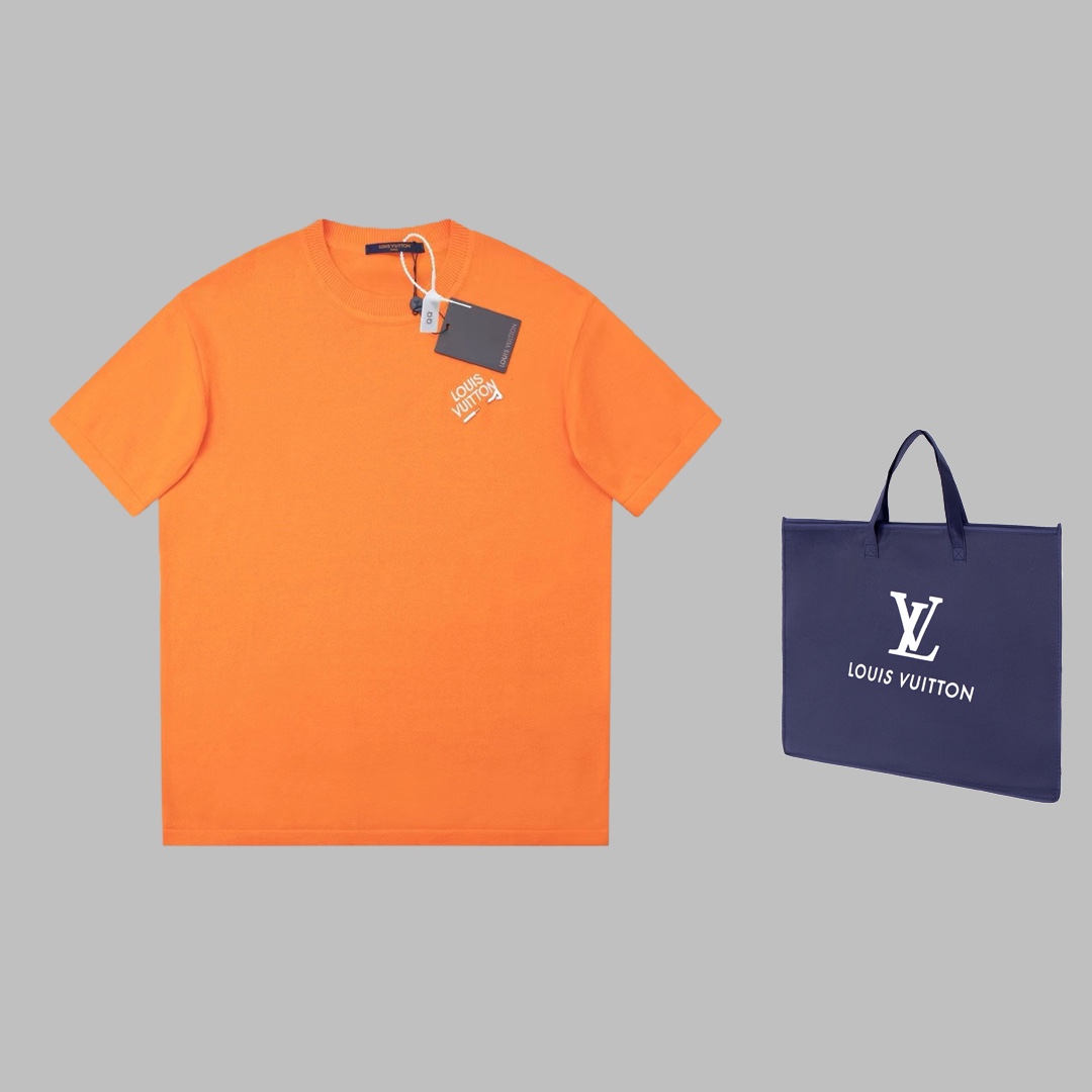 Lv 2024 Spring/Summer Handbag Collection: High-Quality Knitted Sweaters with Custom Designs - 图片 1