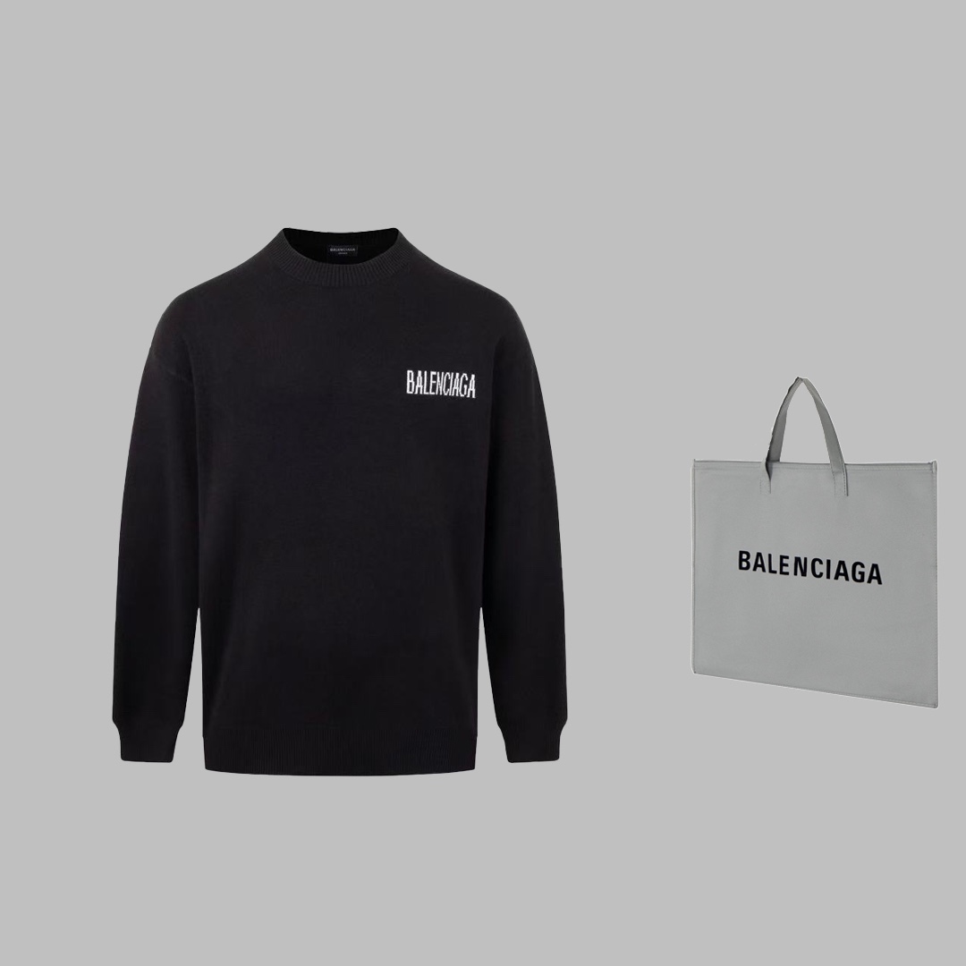 DB Handbags 5: Currency-Focused Black Sweater in Gender-Neutral Sizes - 图片 1