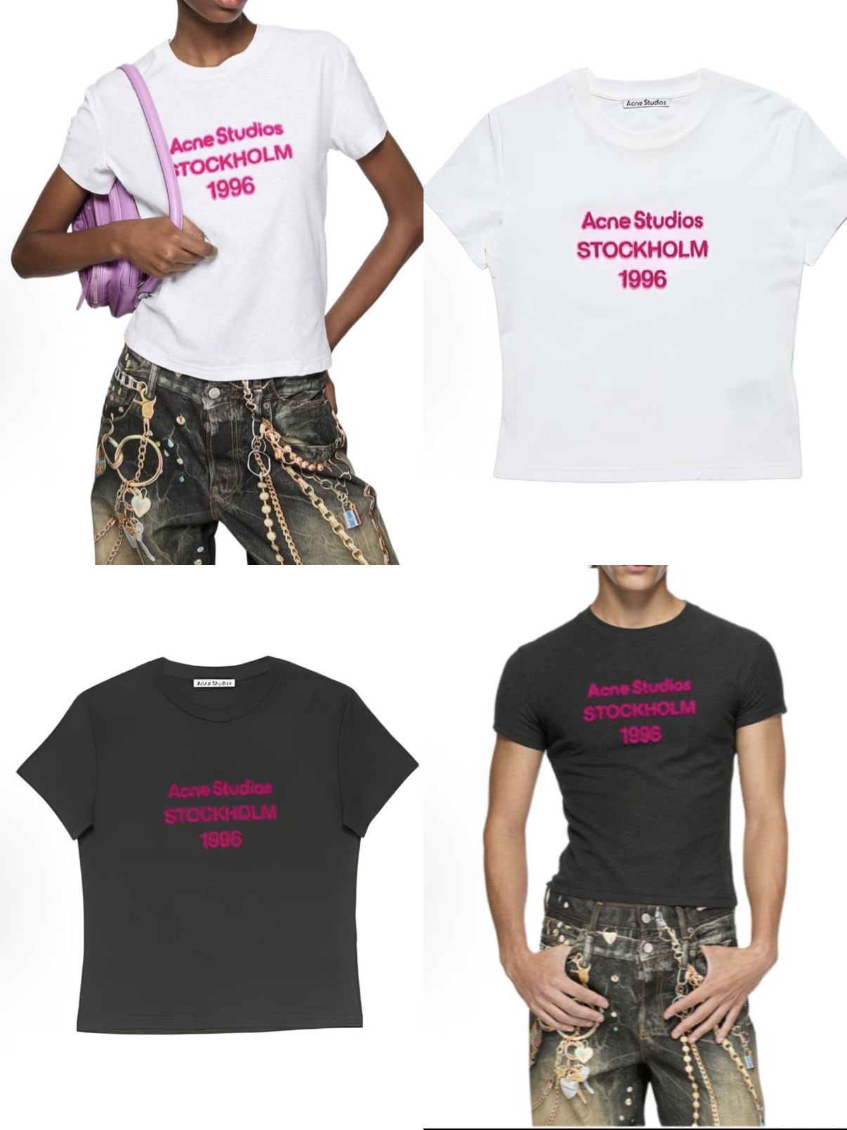 아크네스튜디오 여성 반팔 88624 Acne Studios T Shirt