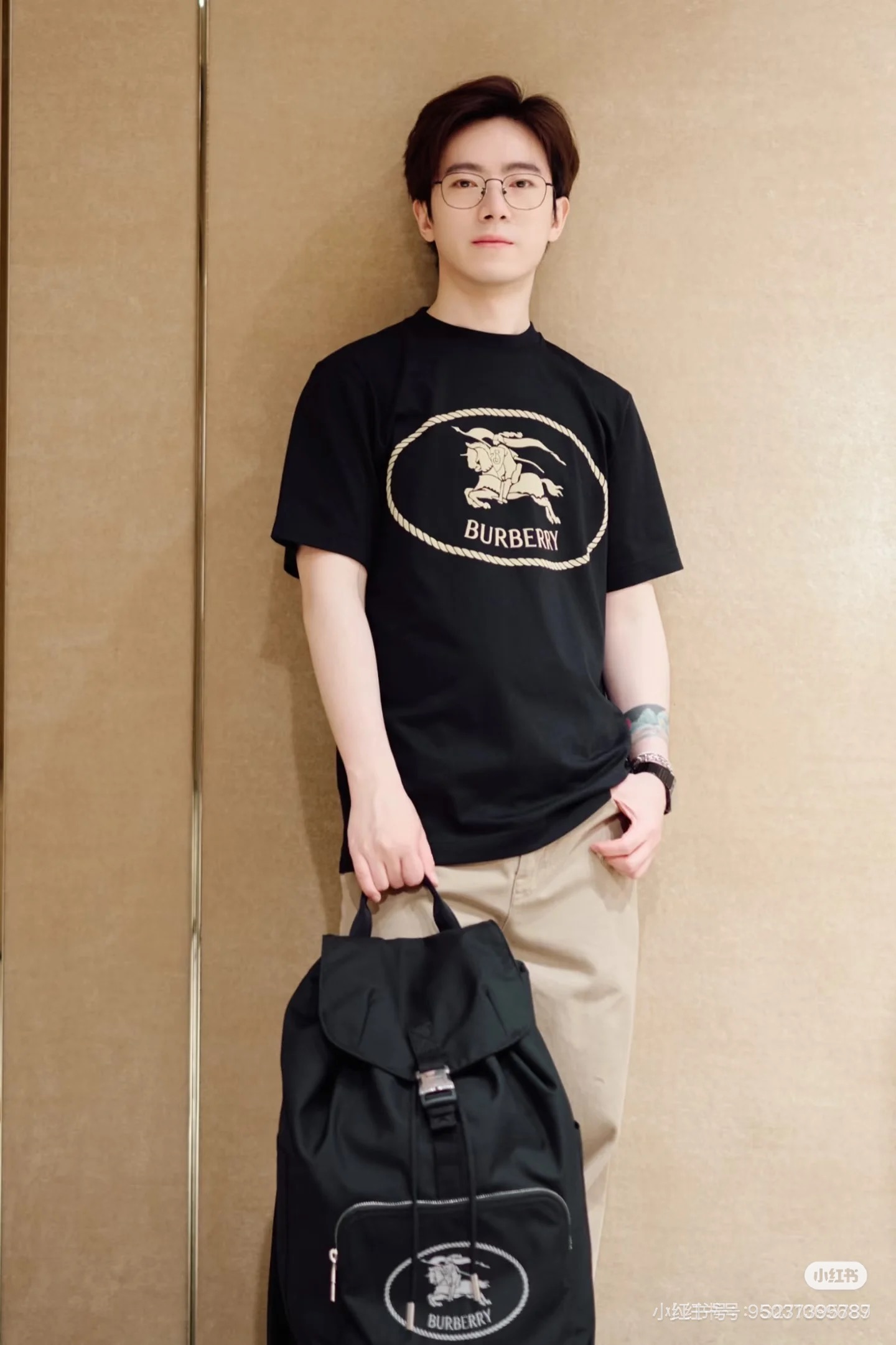 Burberry New Equestrian Logo Backpack