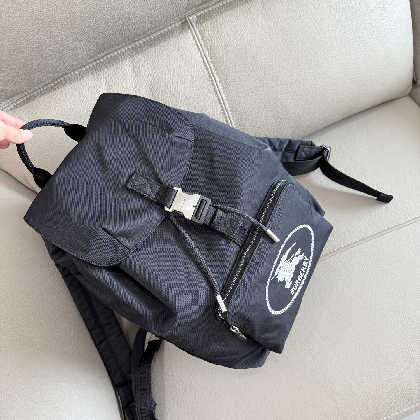 Burberry Burberry Special Original New Equestrian Rider Logo Backpack