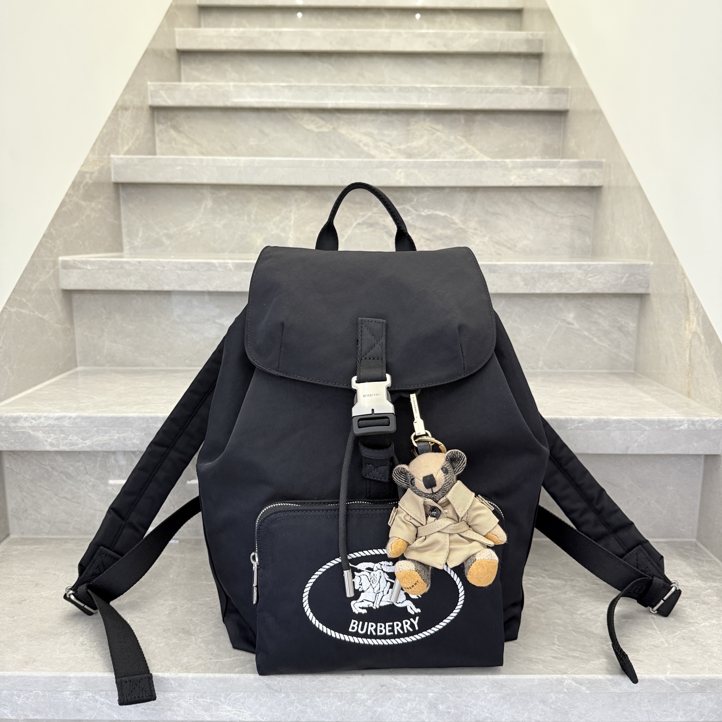 burberry new equestrian rider logo backpack