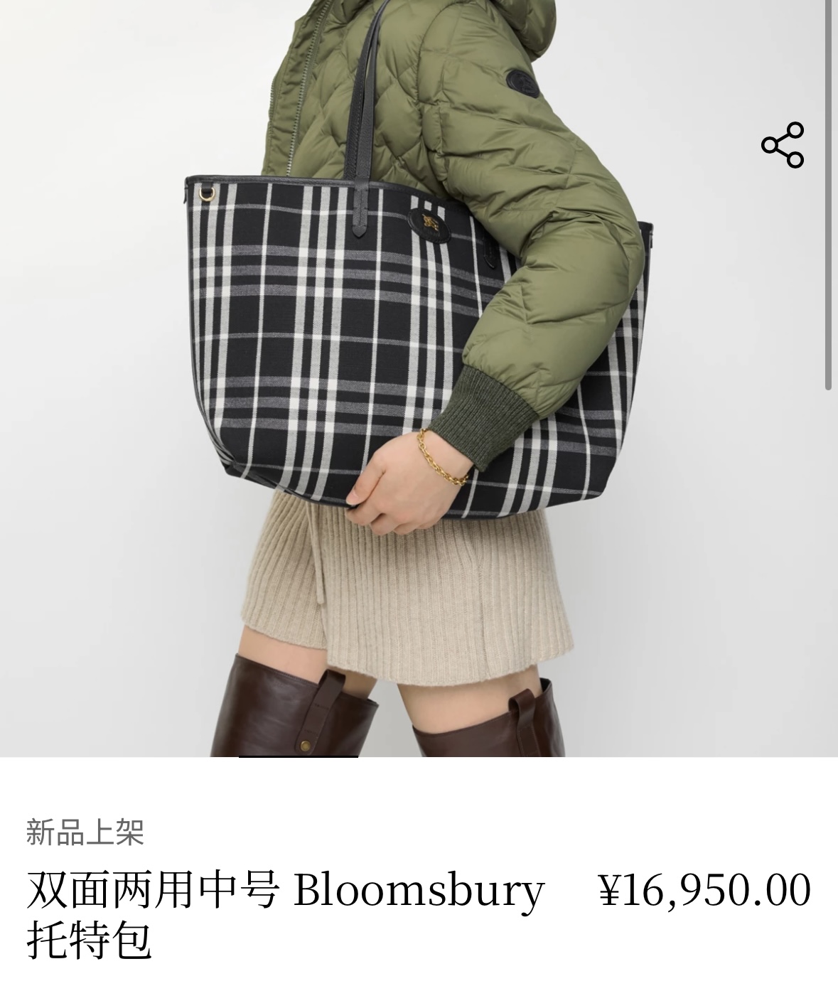 Burberry Reversible Medium Bloomsbury
