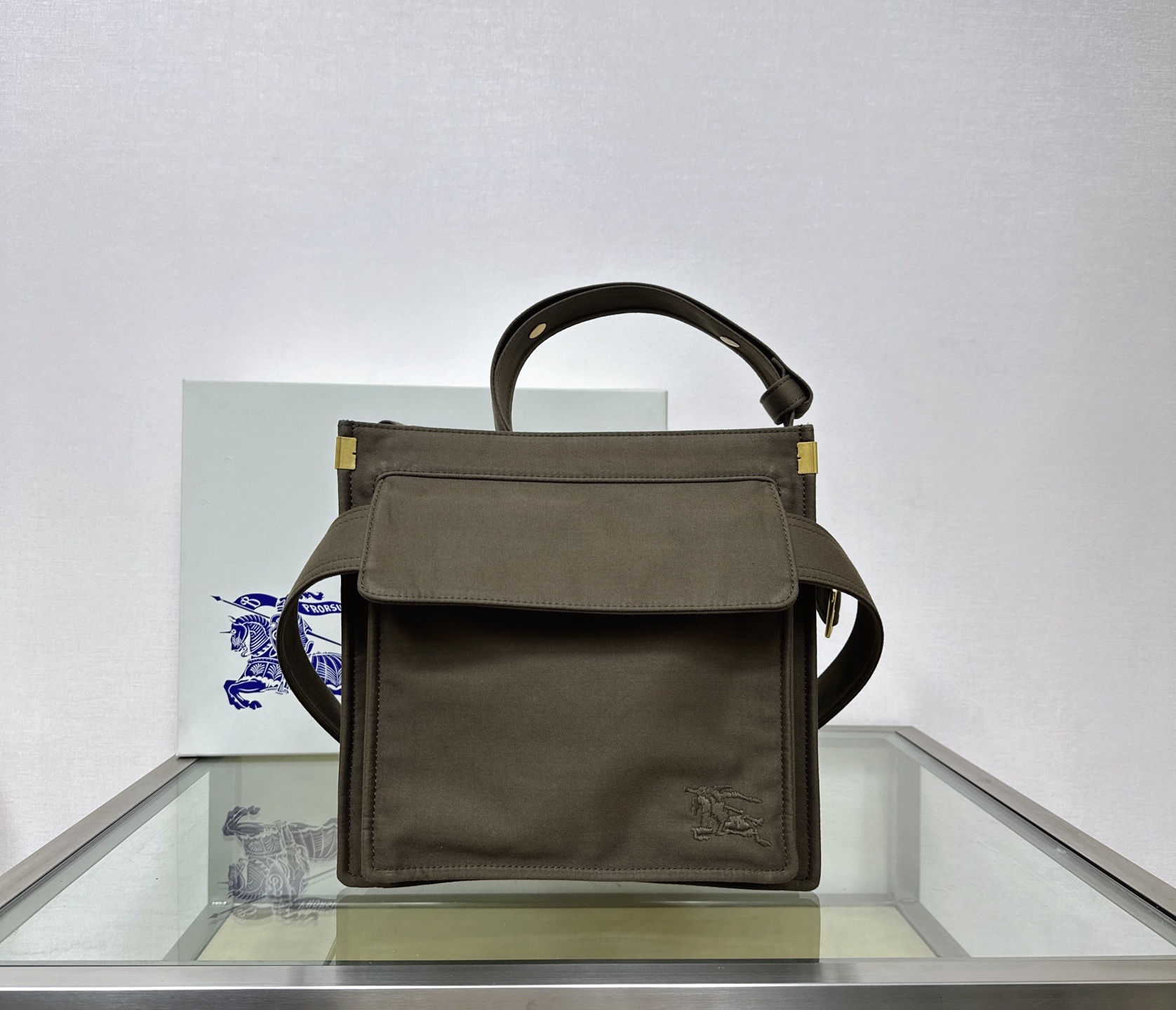 Primera calidad 🅿️630 B nuevo bolso tote de tela de trench, tamaño pequeño 🔥 Confeccionado en mezcla de alg…