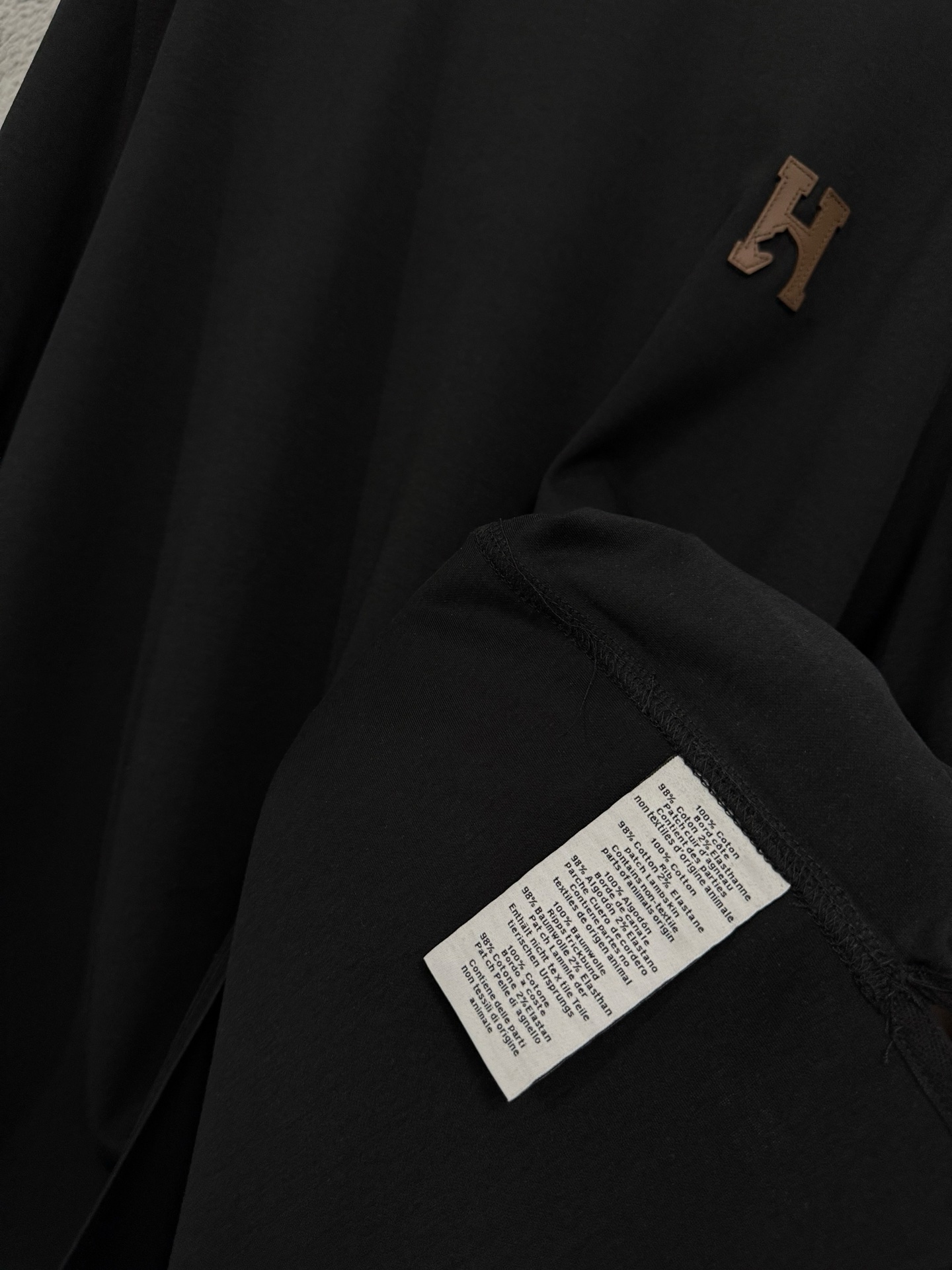 Hermès Hermes 爱马仕 26ss Paris骏马皮革刺绣短袖T恤