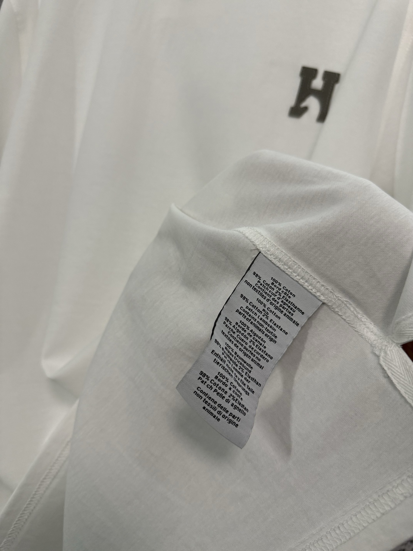 Hermès Hermes 爱马仕 26ss Paris骏马皮革刺绣短袖T恤