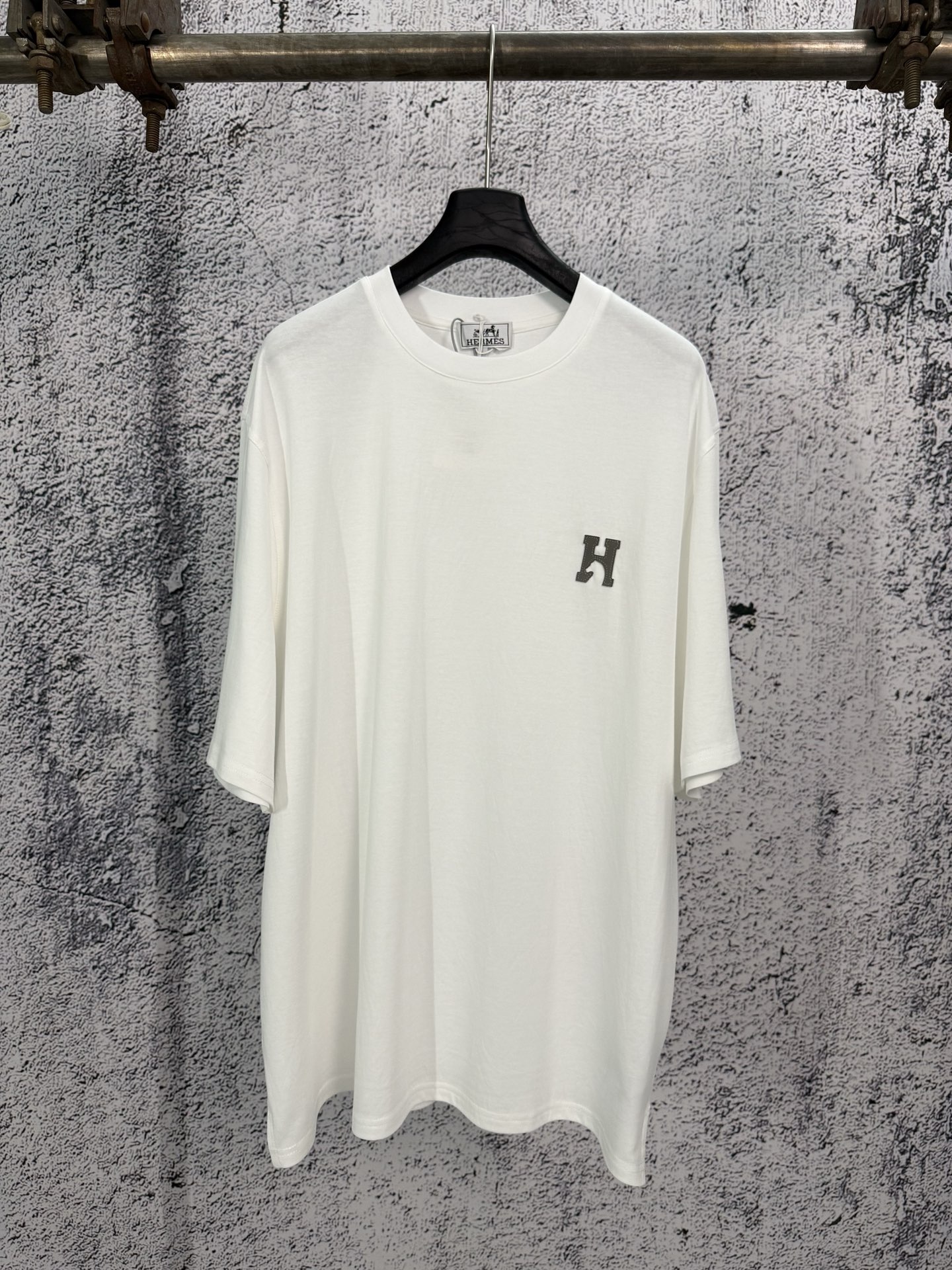 Hermès Hermes 爱马仕 26ss Paris骏马皮革刺绣短袖T恤