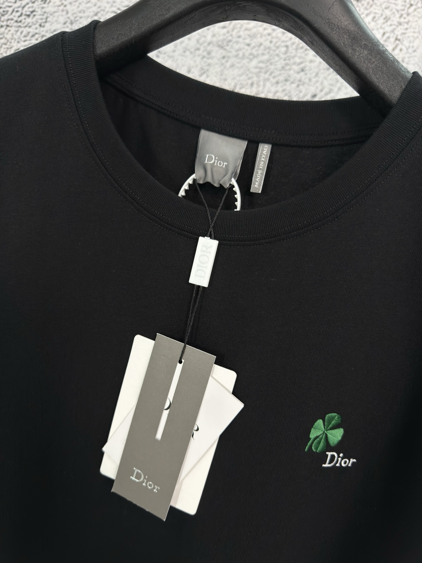 Dior Dior 迪奥 26ss 棉质针织四叶草刺绣圆领短袖T恤