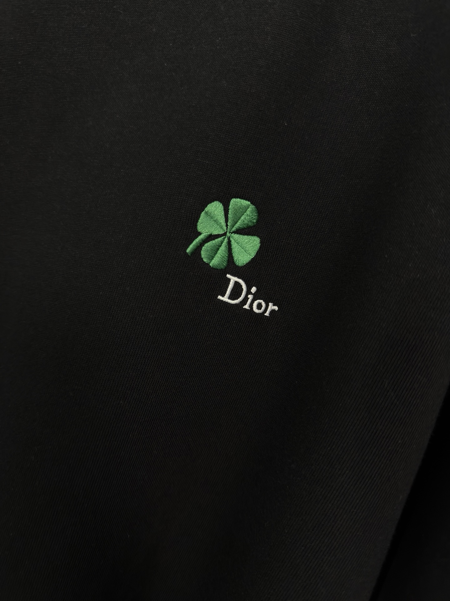 Dior Dior 迪奥 26ss 棉质针织四叶草刺绣圆领短袖T恤