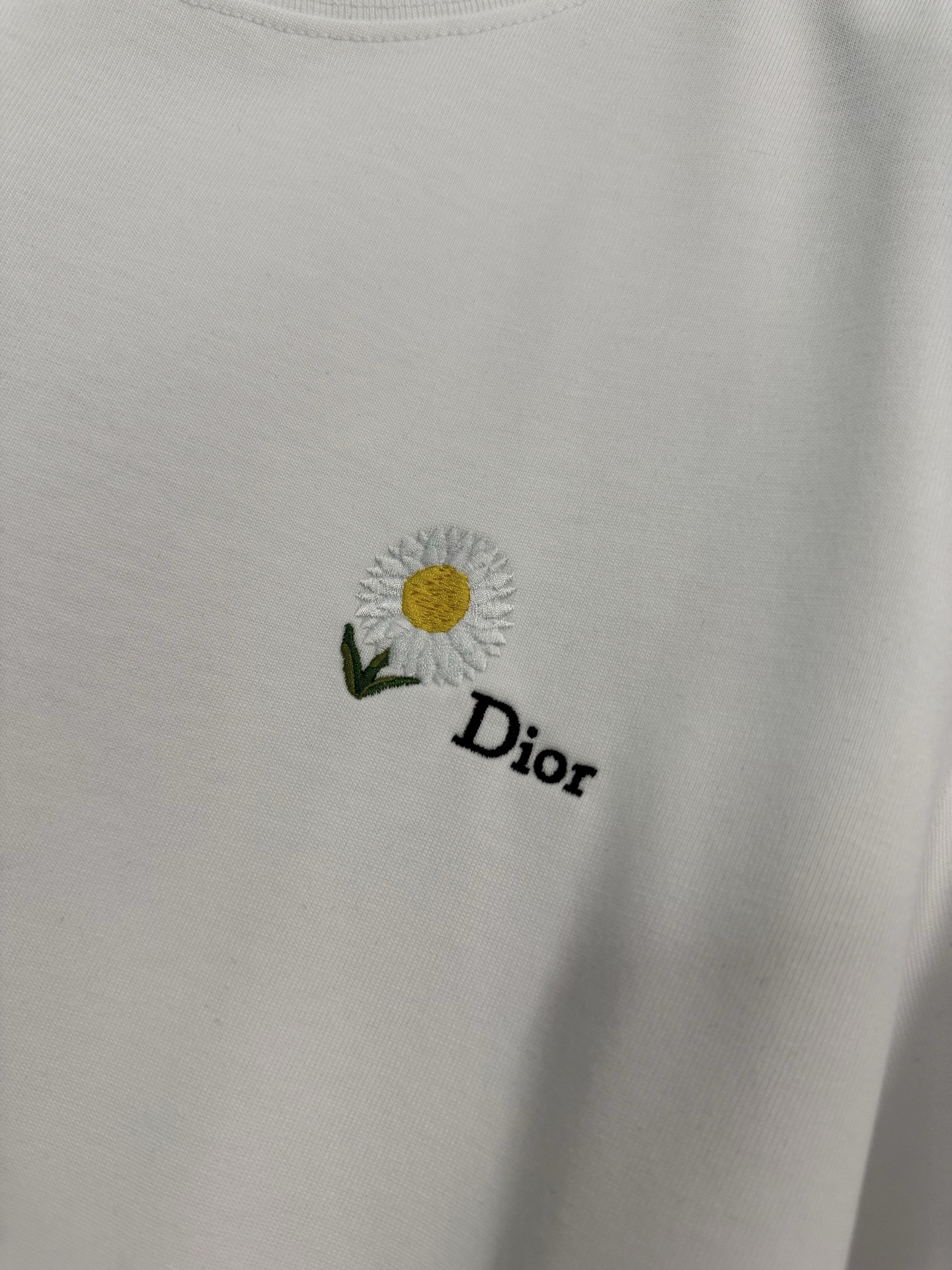 Dior Dior 迪奥 26ss 棉质针织雏菊刺绣圆领短袖T恤