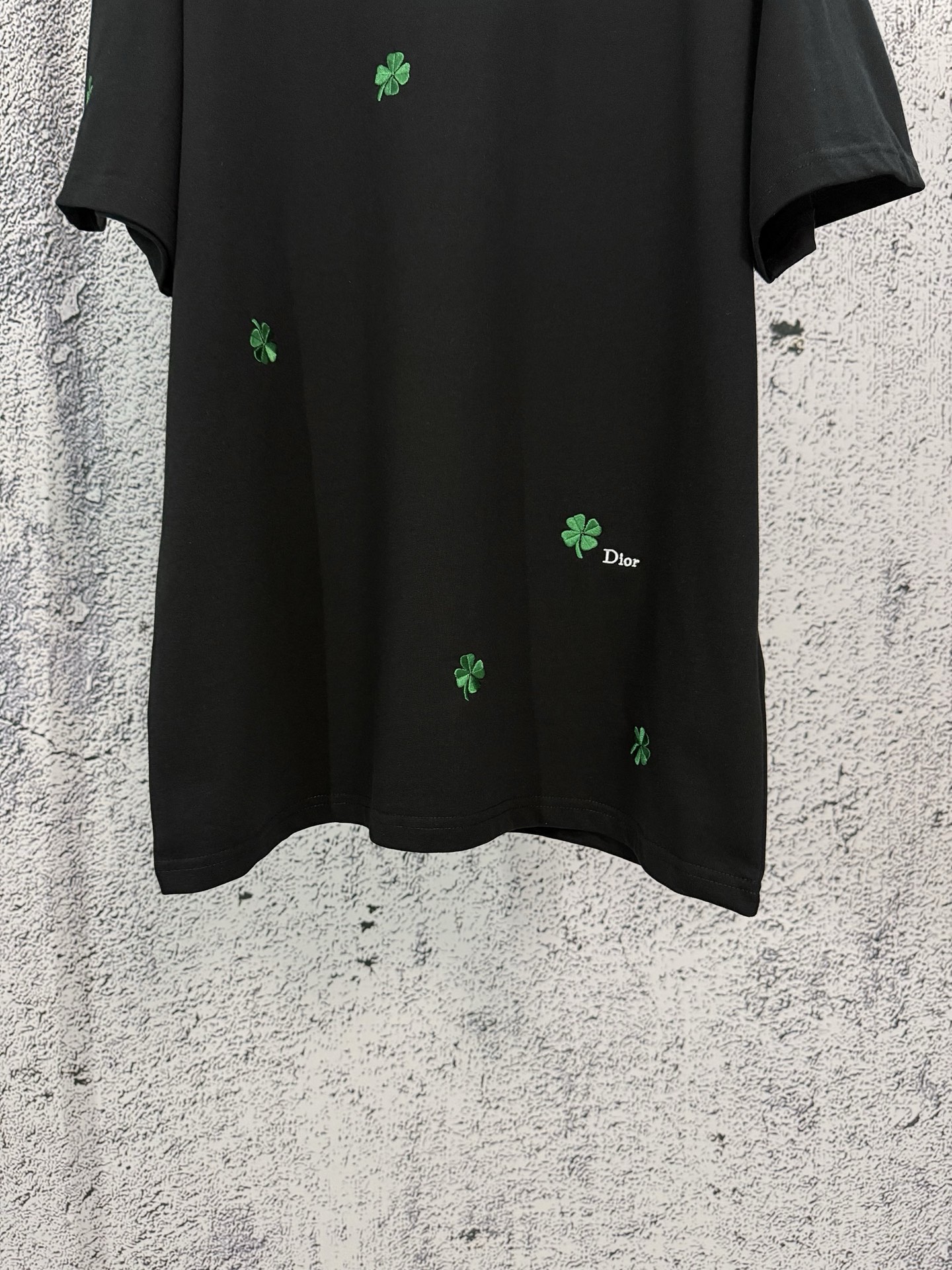 Dior Dior 迪奥 26ss 棉质针织四叶草刺绣圆领短袖T恤