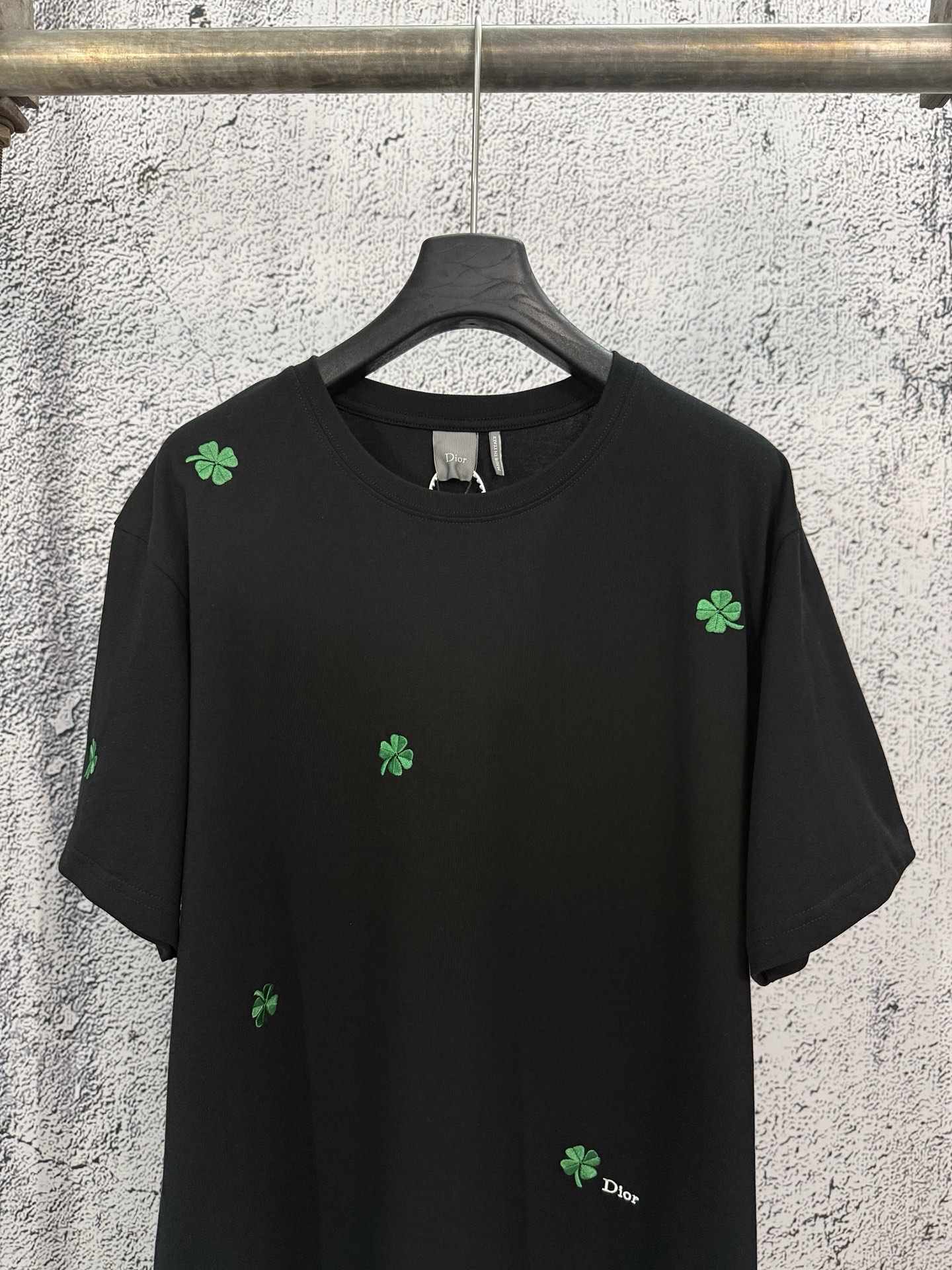 Dior Dior 迪奥 26ss 棉质针织四叶草刺绣圆领短袖T恤