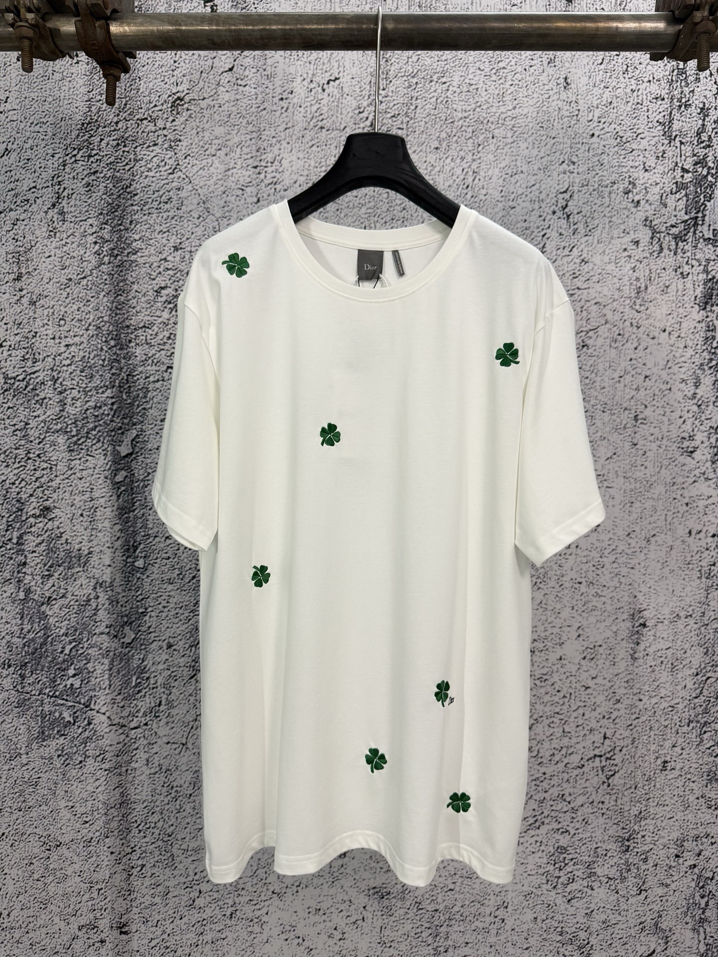 Dior Dior 迪奥 26ss 棉质针织四叶草刺绣圆领短袖T恤