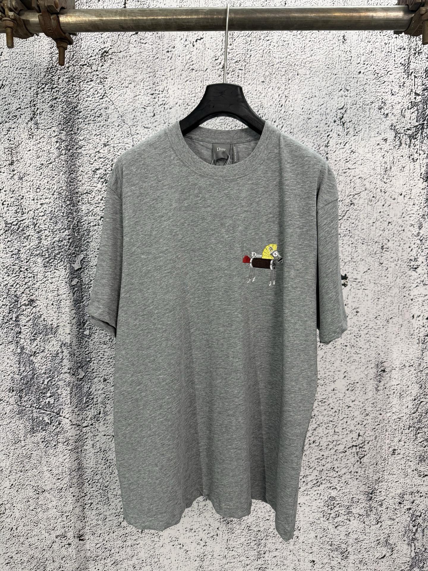 Dior Dior 迪奥 26ss 棉质针织线马刺绣圆领短袖T恤