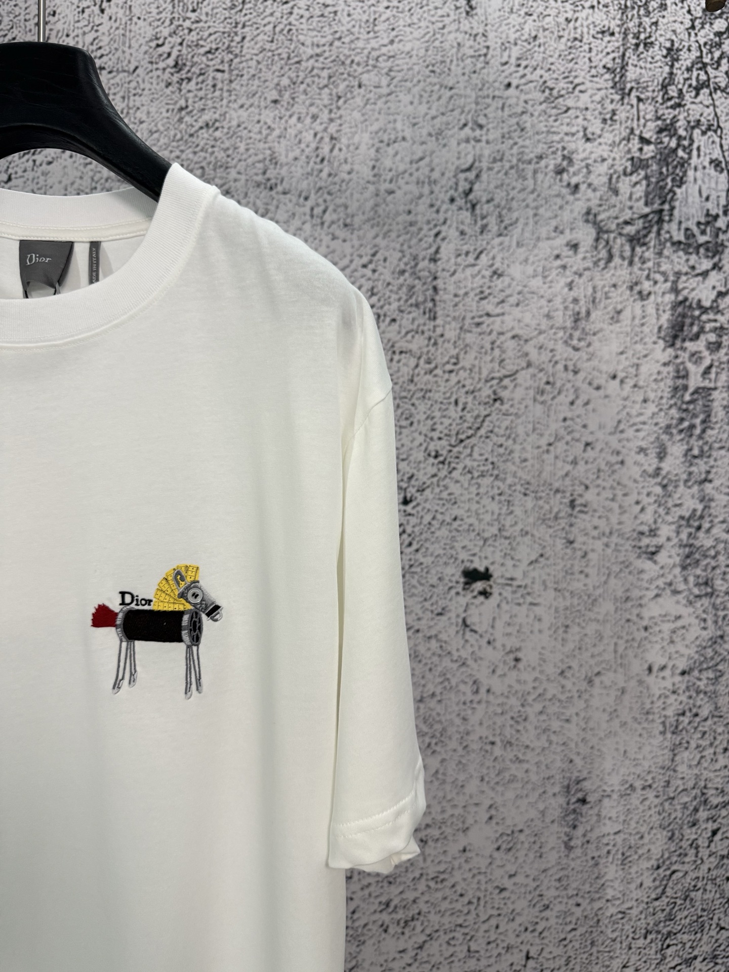Dior Dior 迪奥 26ss 棉质针织线马刺绣圆领短袖T恤