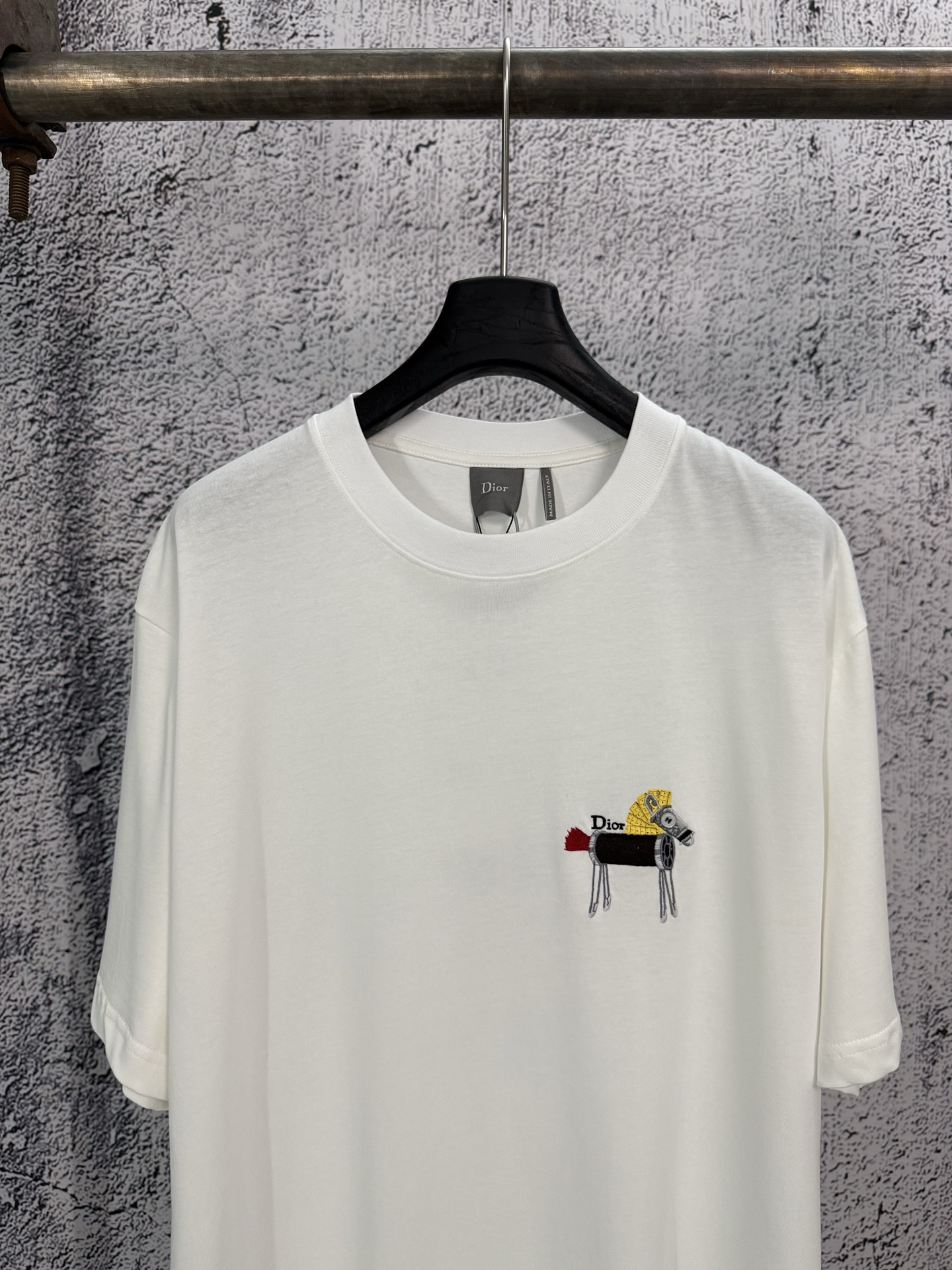 Dior Dior 迪奥 26ss 棉质针织线马刺绣圆领短袖T恤