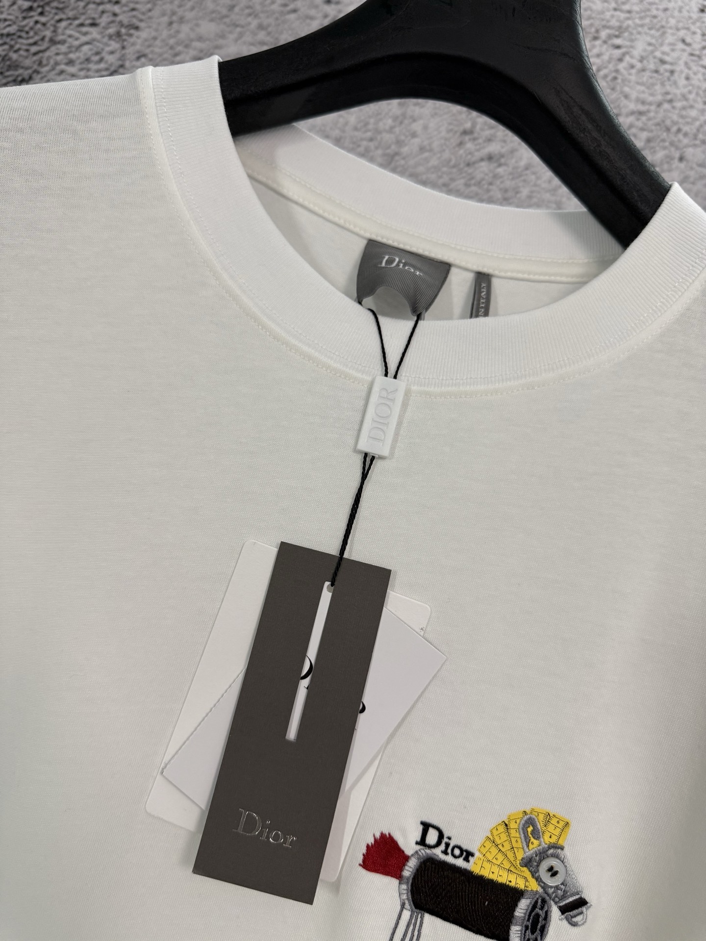 Dior Dior 迪奥 26ss 棉质针织线马刺绣圆领短袖T恤