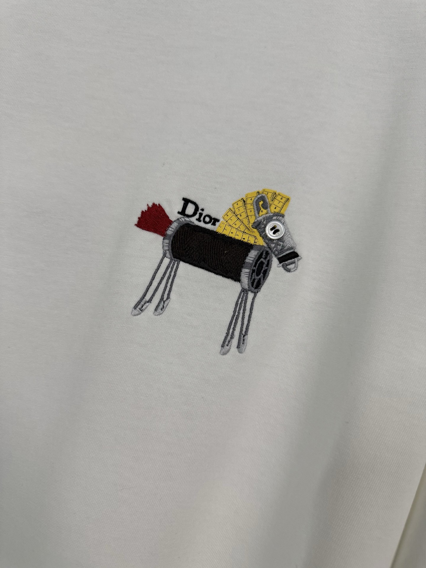 Dior Dior 迪奥 26ss 棉质针织线马刺绣圆领短袖T恤