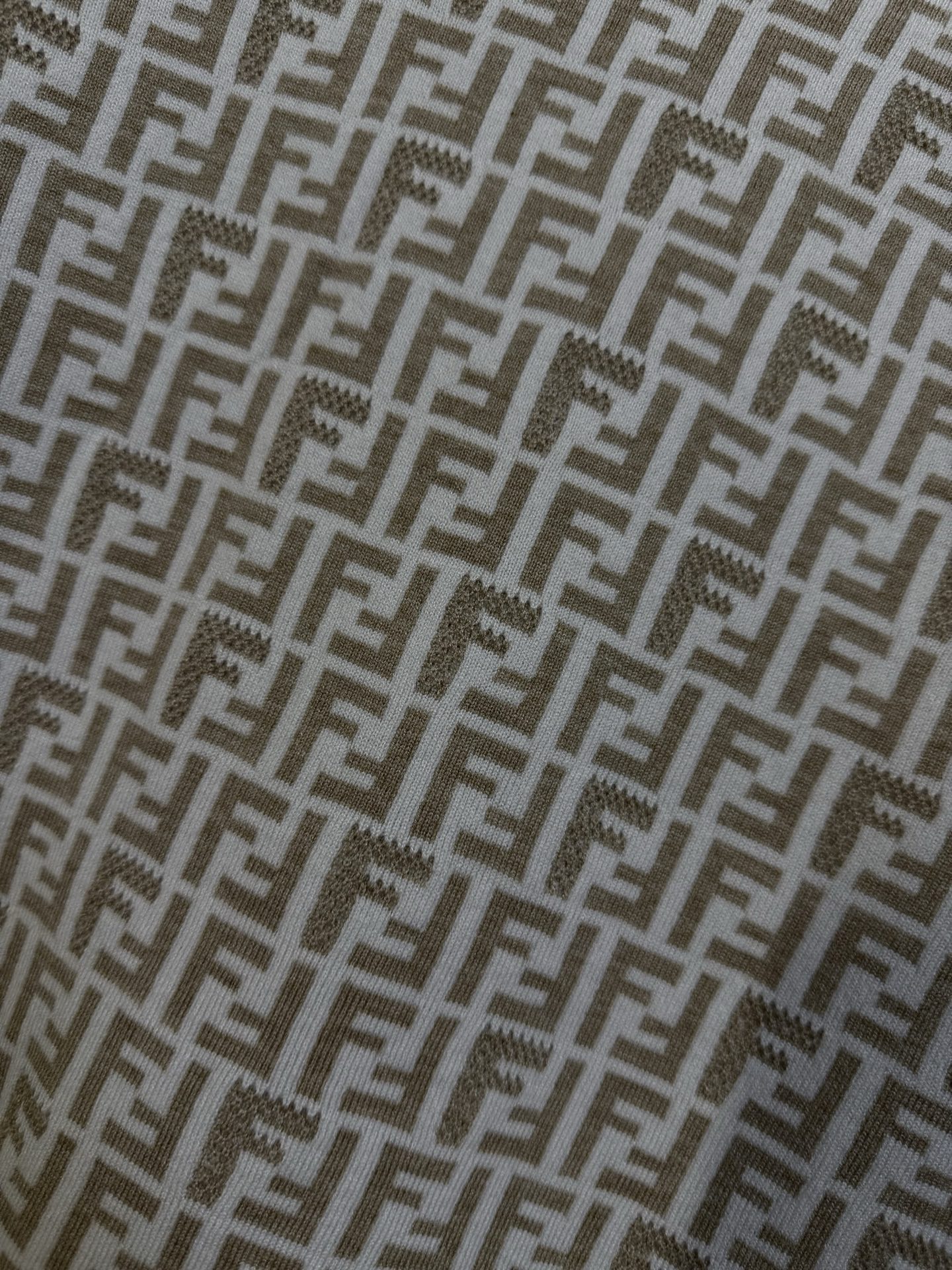 Fendi FENDI 芬迪 L135 双F满花提花针织衫短袖