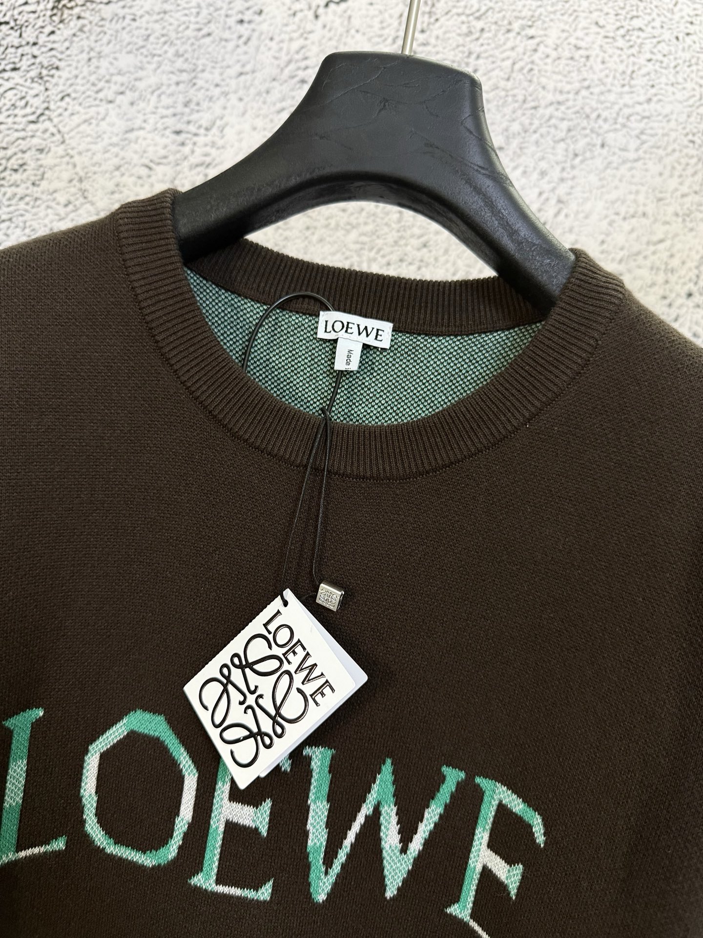 Loewe LOEWE 罗意威 26ss 内格翻袖提花毛织短袖T恤