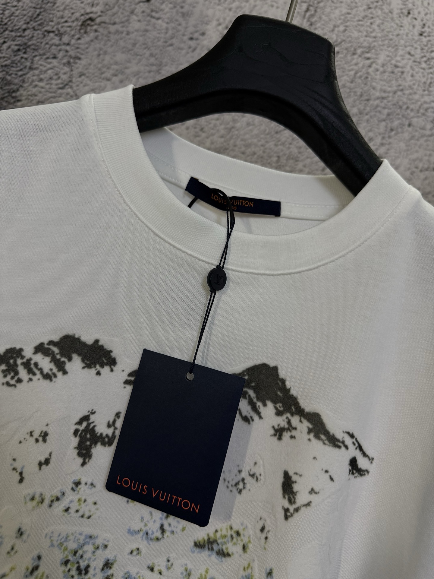 Louis Vuitton LOUIS VUITTON 路易威登 lv26ss Ski系列雪山植绒棉质短袖T恤衫