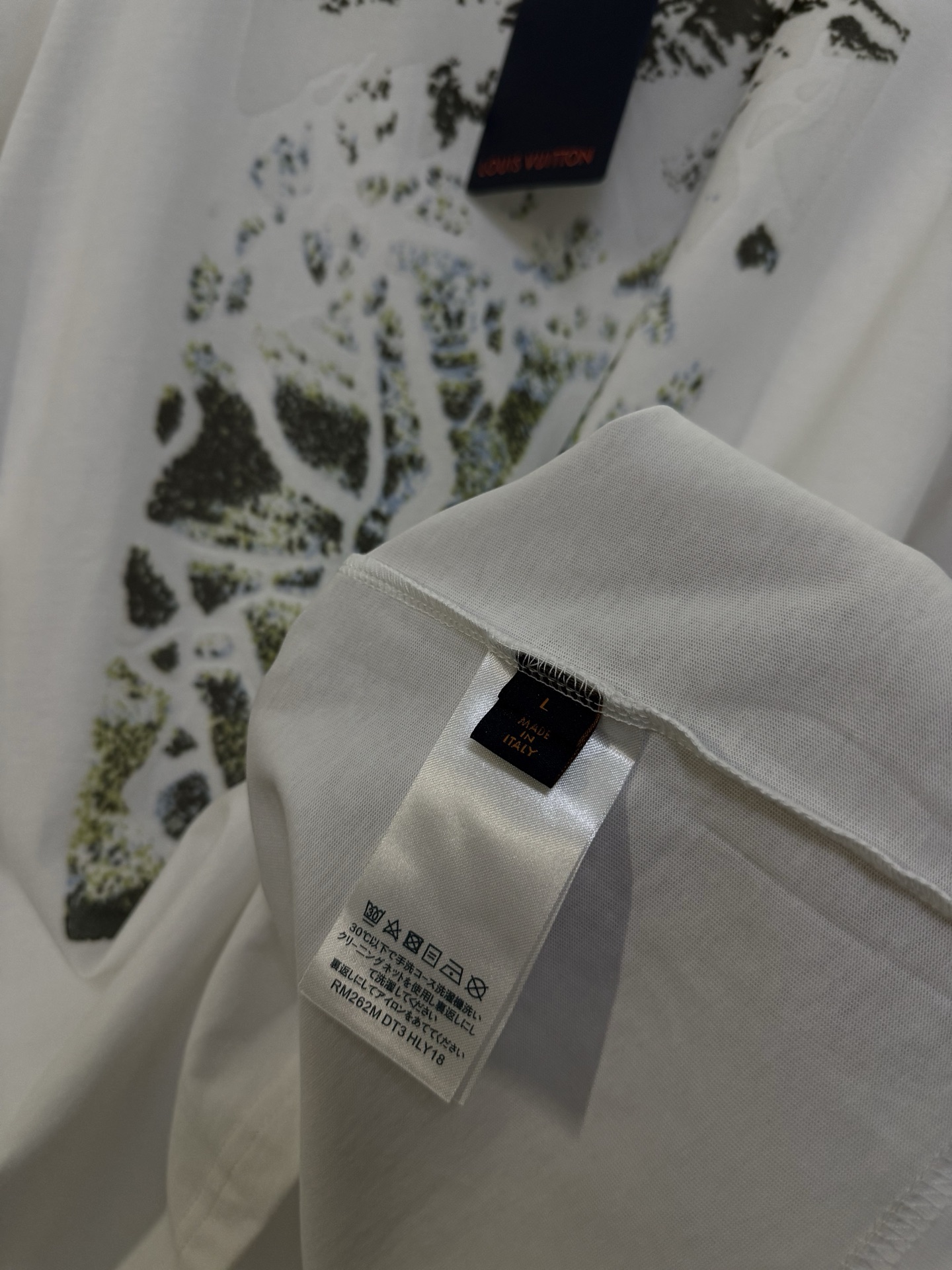 Louis Vuitton LOUIS VUITTON 路易威登 lv26ss Ski系列雪山植绒棉质短袖T恤衫