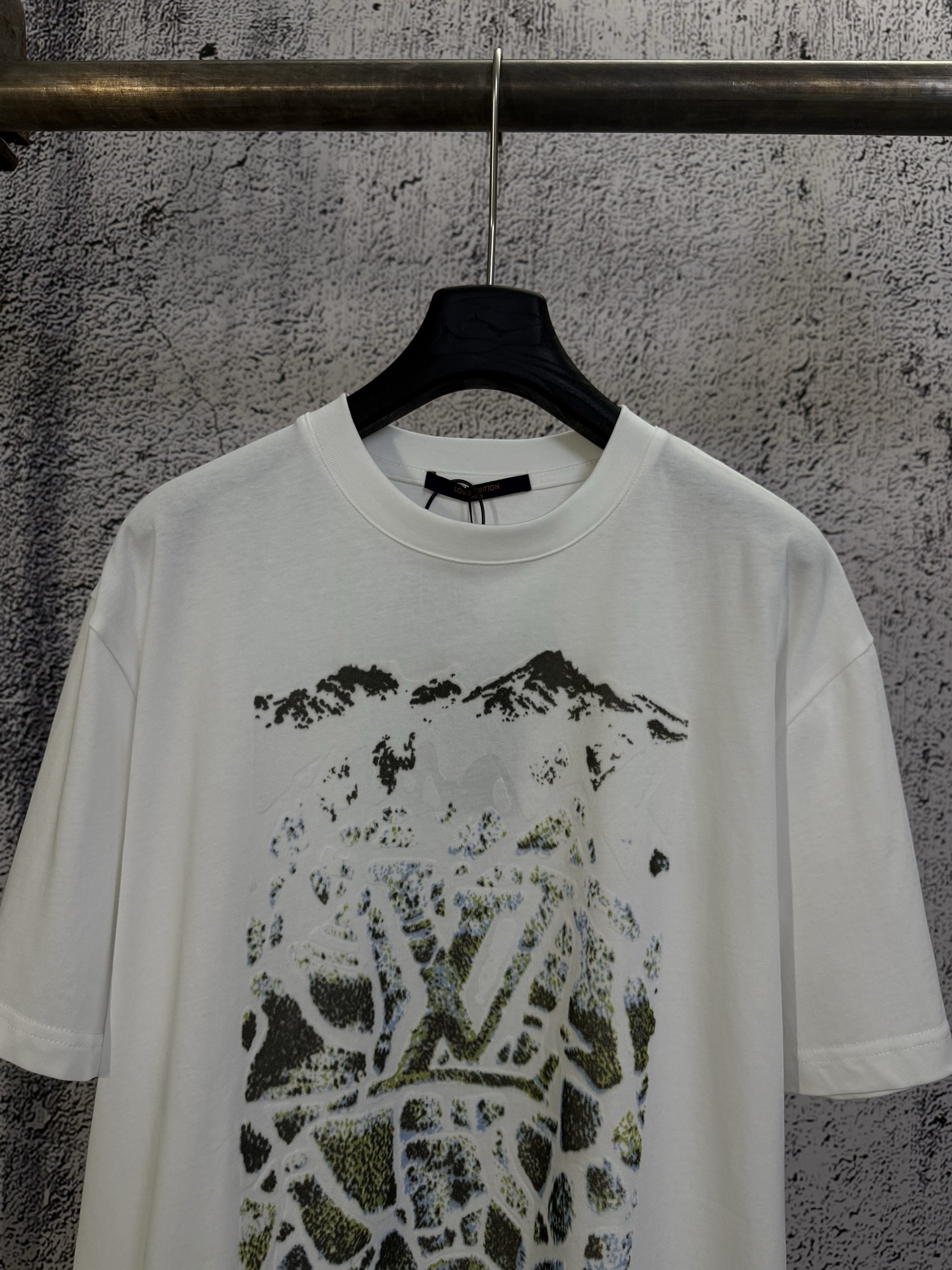 Louis Vuitton LOUIS VUITTON 路易威登 lv26ss Ski系列雪山植绒棉质短袖T恤衫