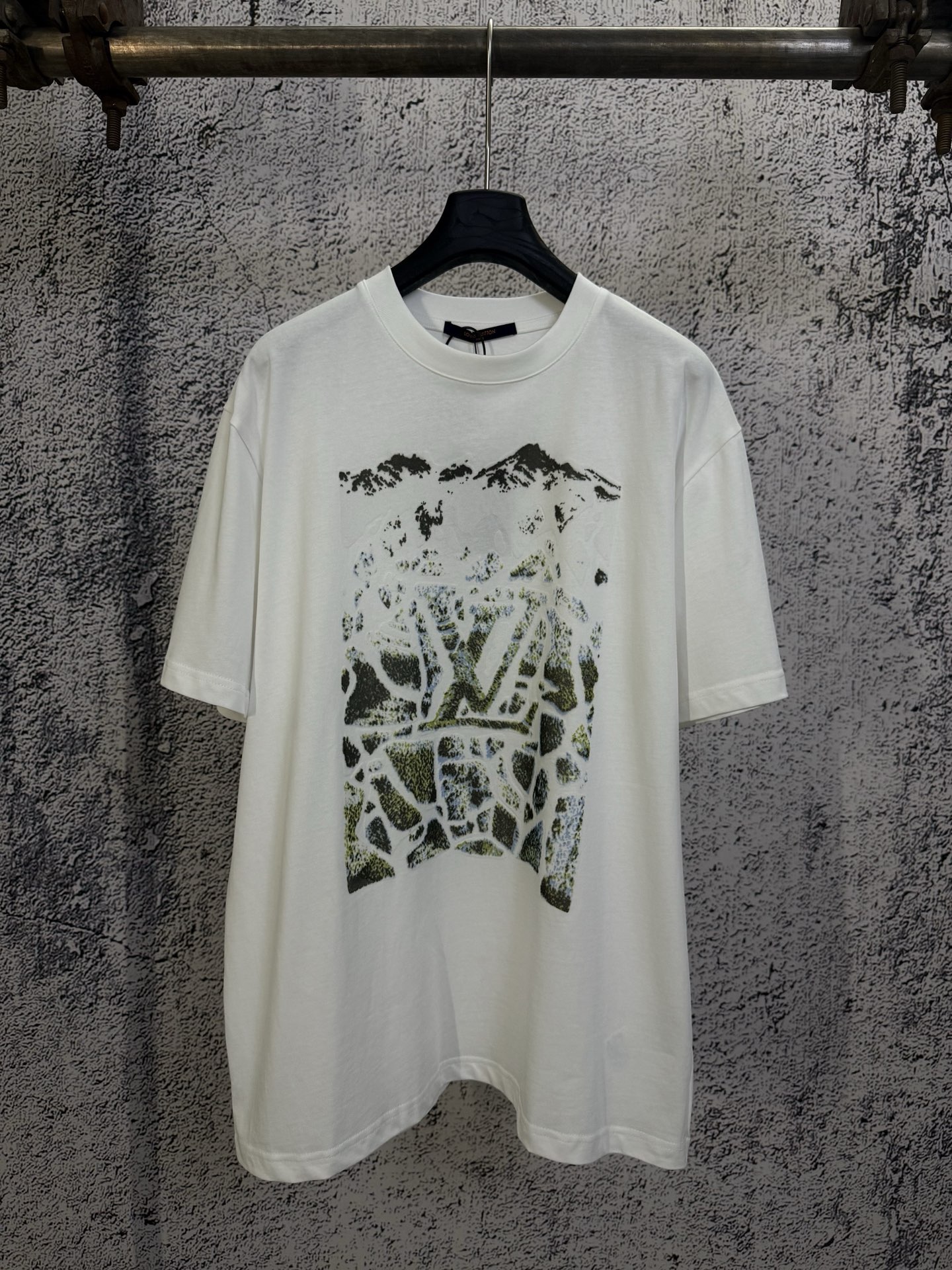 Louis Vuitton LOUIS VUITTON 路易威登 lv26ss Ski系列雪山植绒棉质短袖T恤衫