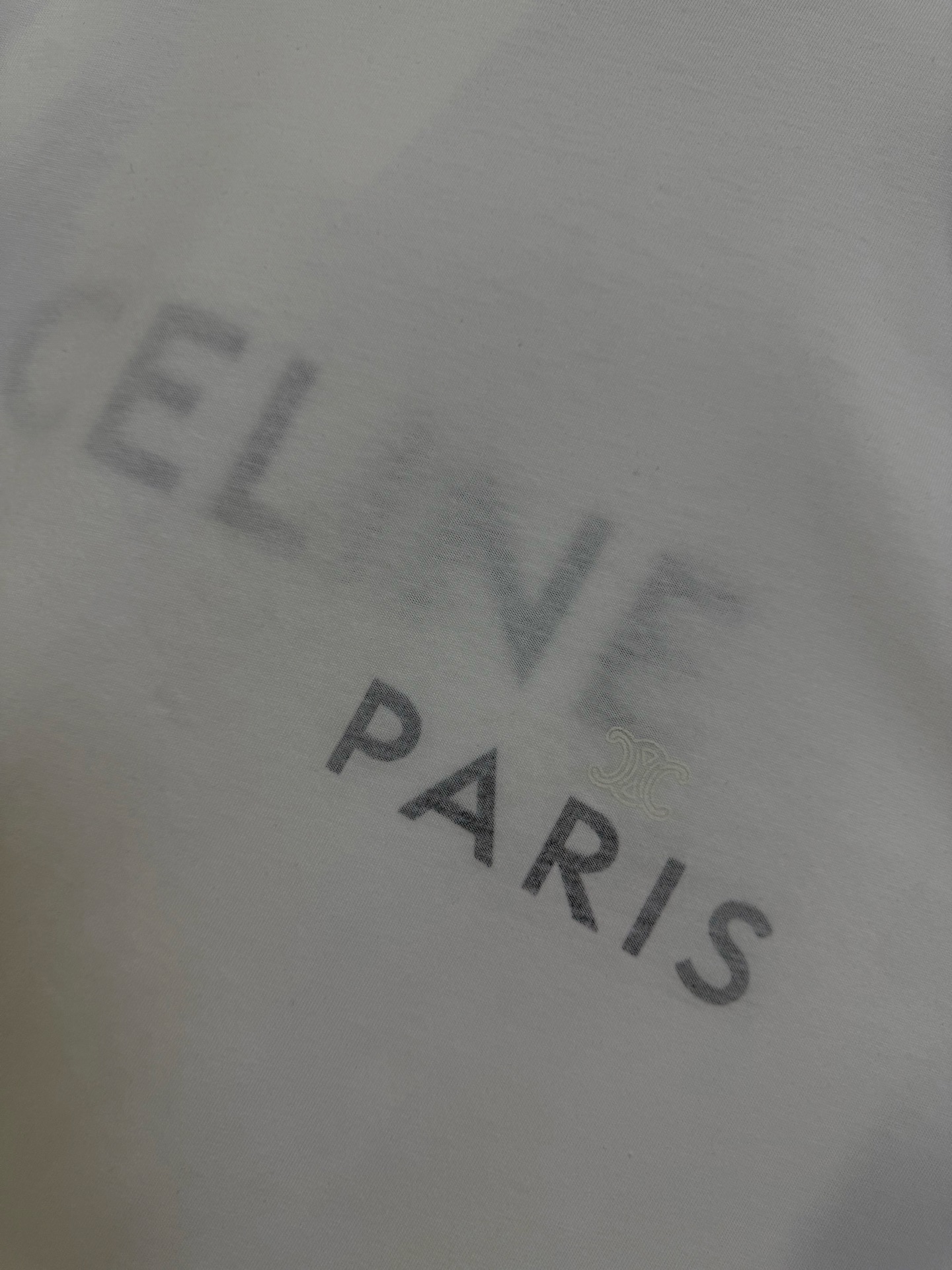 Celine Celine 思琳 26ss 假两件胶浆印花双层短袖 T恤
