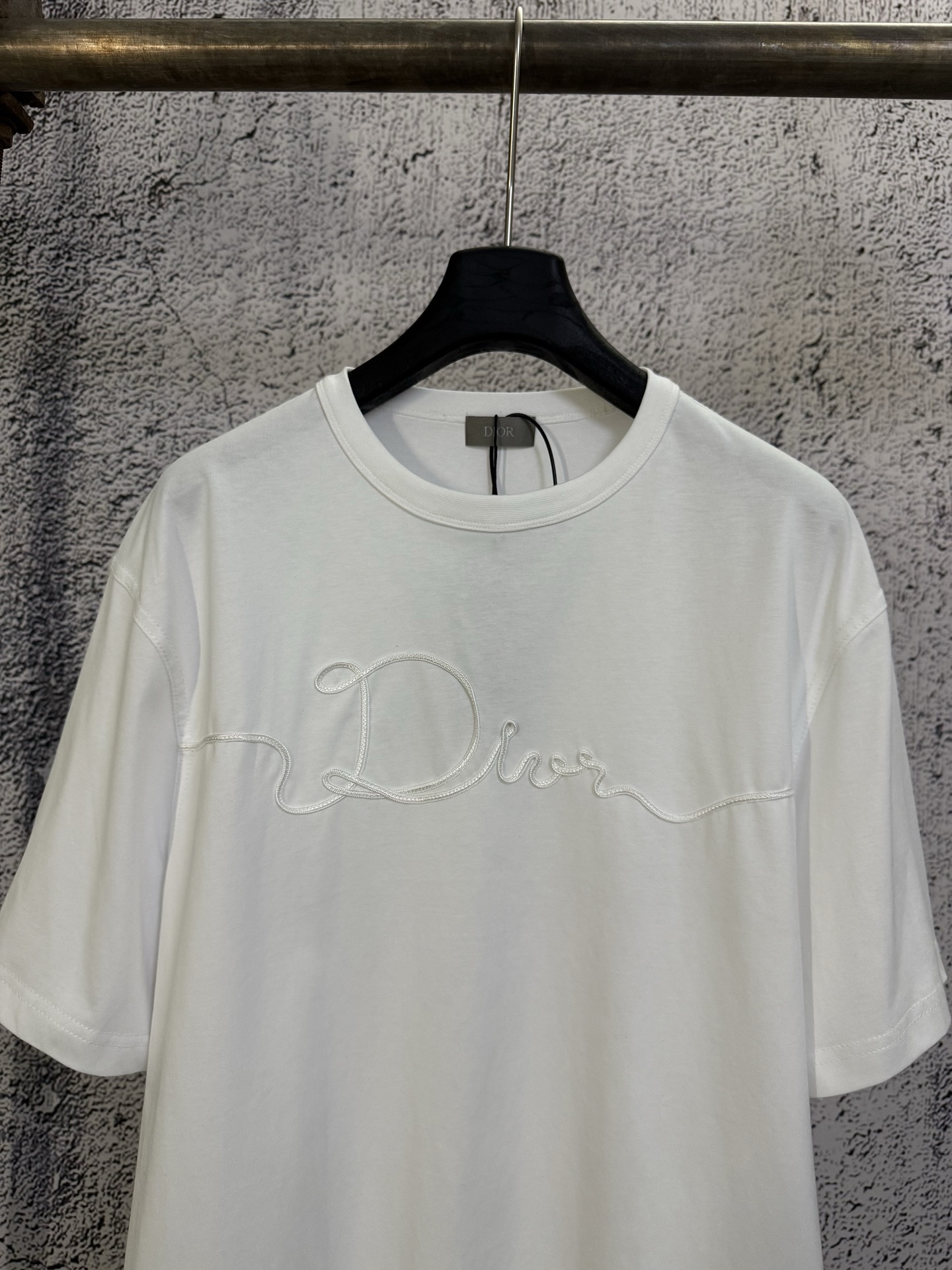 Dior DIOR 迪奥 26ss 绳绣刺绣标识短袖T恤