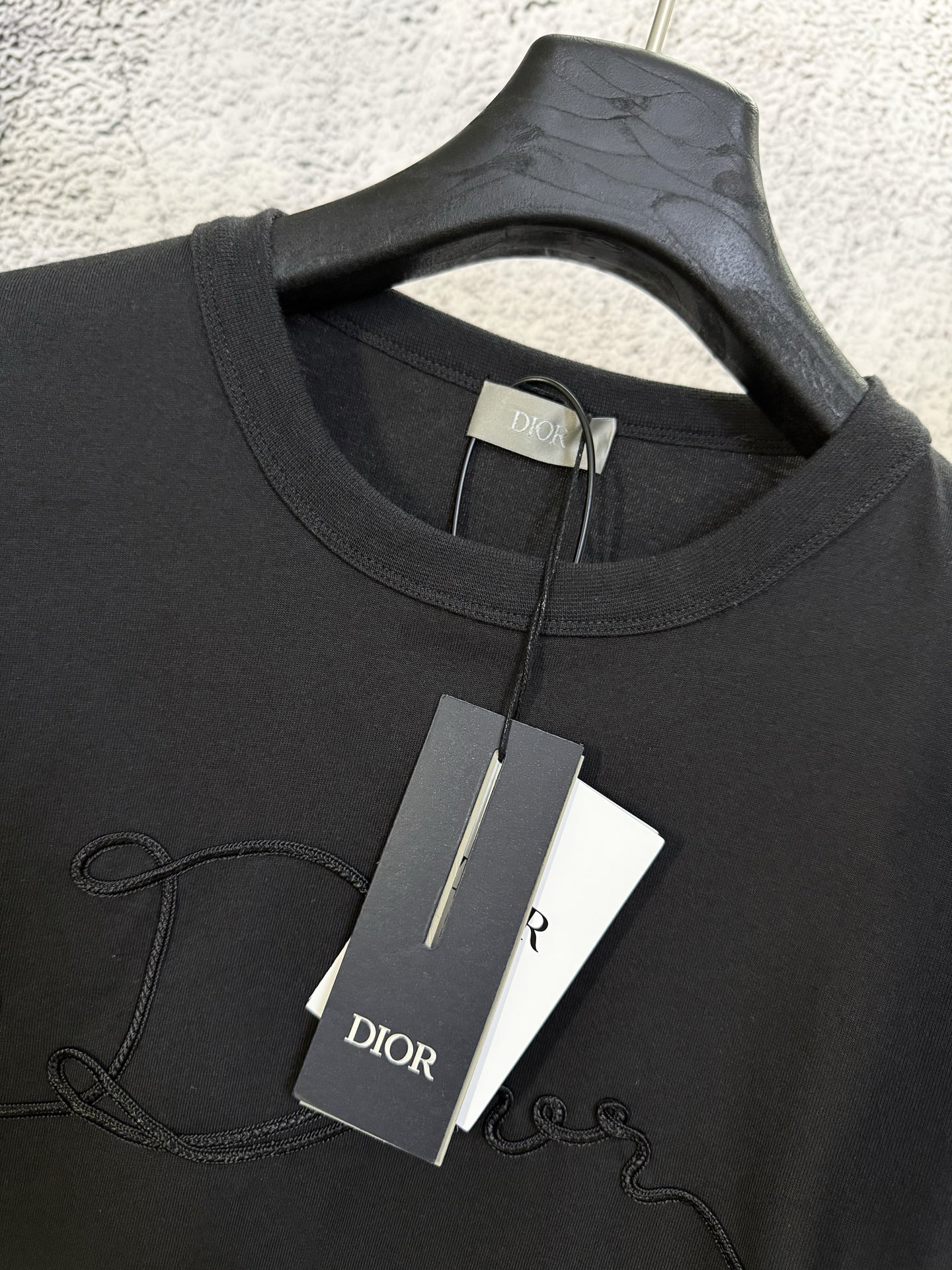 Dior DIOR 迪奥 26ss 绳绣刺绣标识短袖T恤