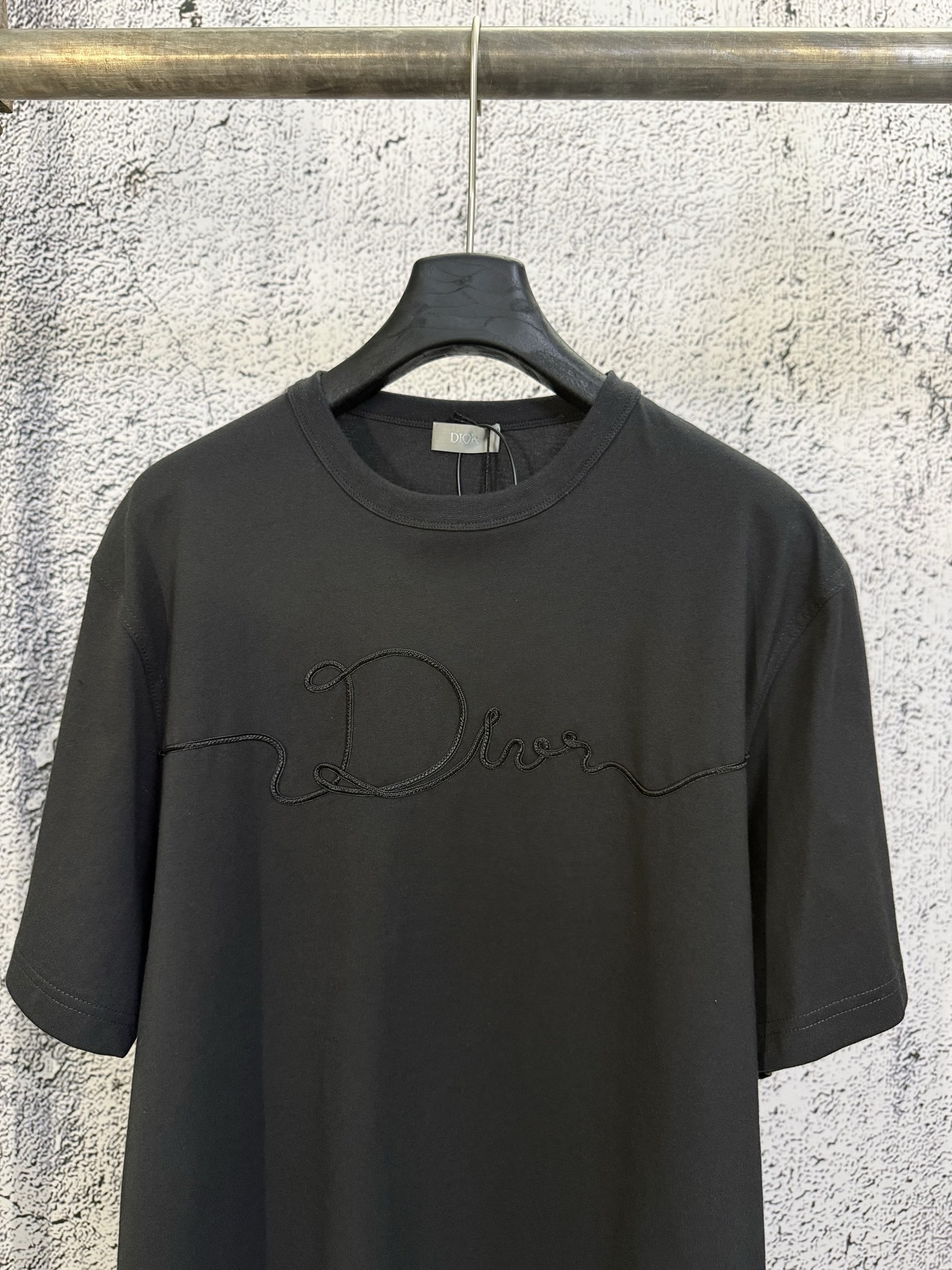 Dior DIOR 迪奥 26ss 绳绣刺绣标识短袖T恤