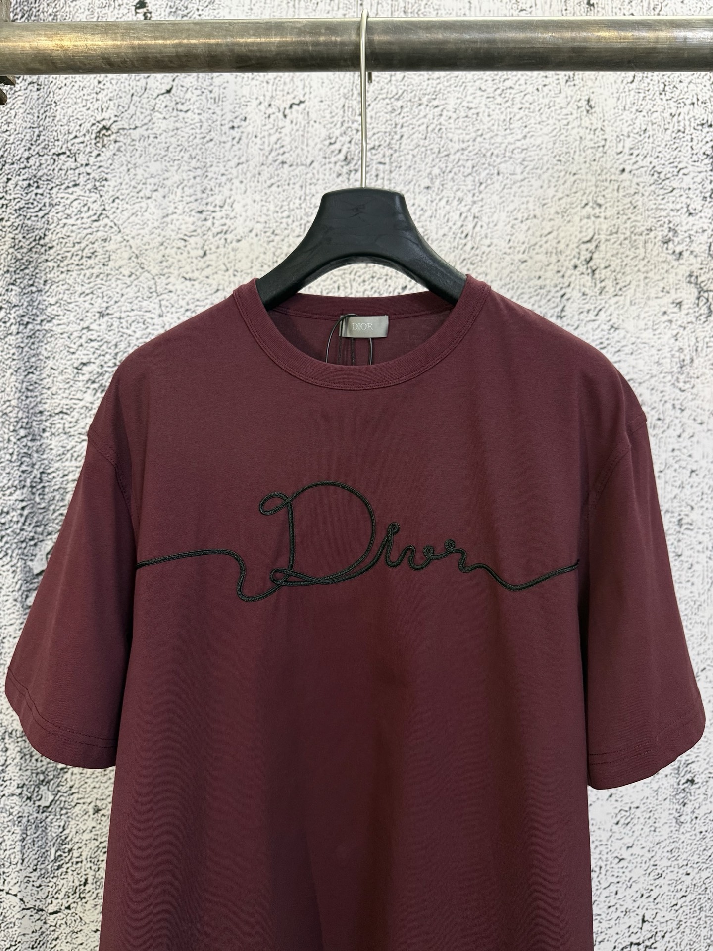 Dior DIOR 迪奥 26ss 绳绣刺绣标识短袖T恤